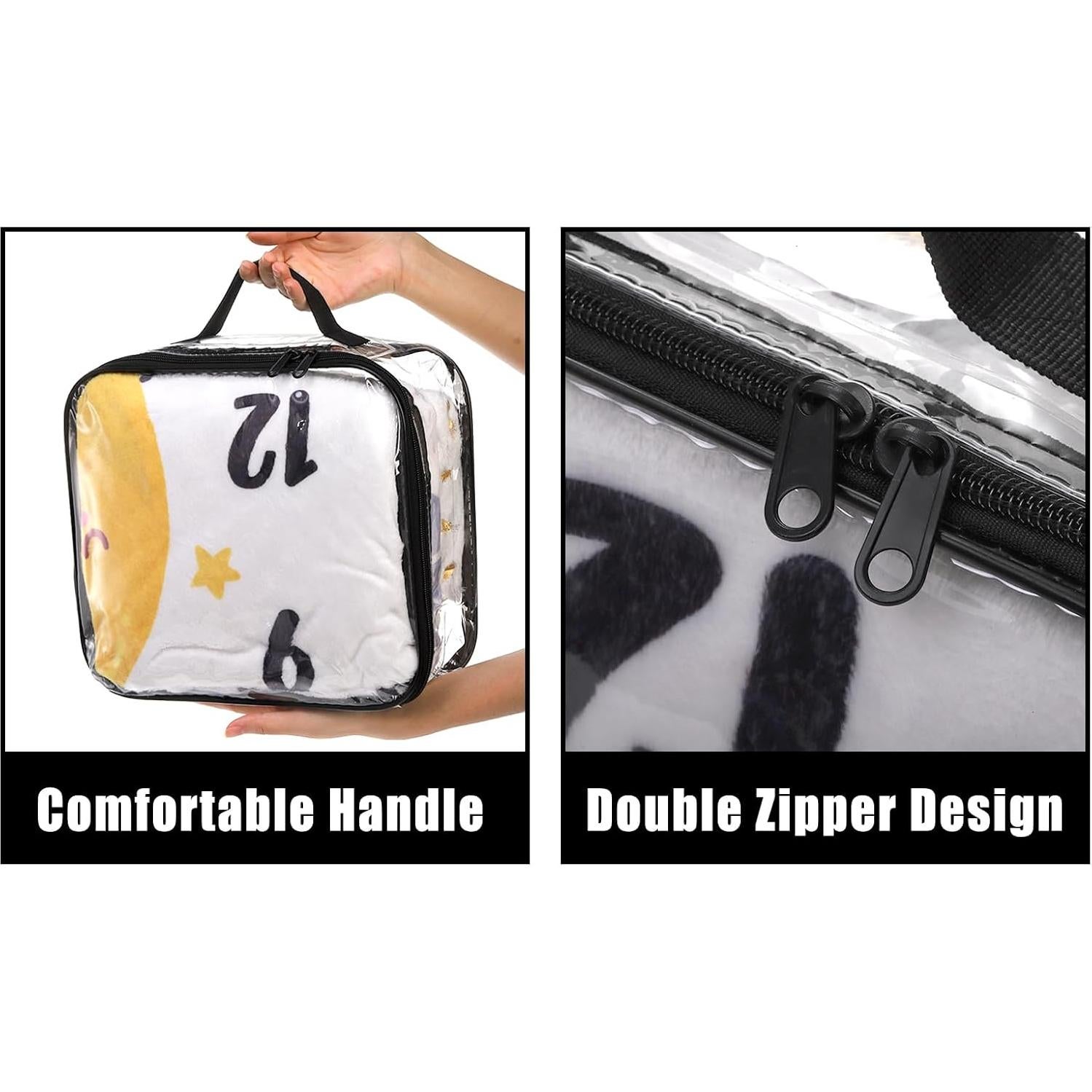 Fasmov 6 Bolsas de Almacenamiento Transparentes 30x26x10 cm