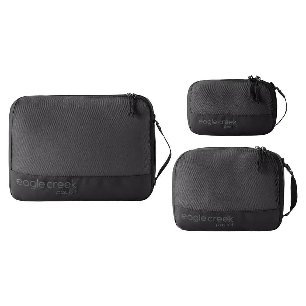 Conjunto de Cubos de Empaque Eagle Creek Pack-It Reveal - Negro