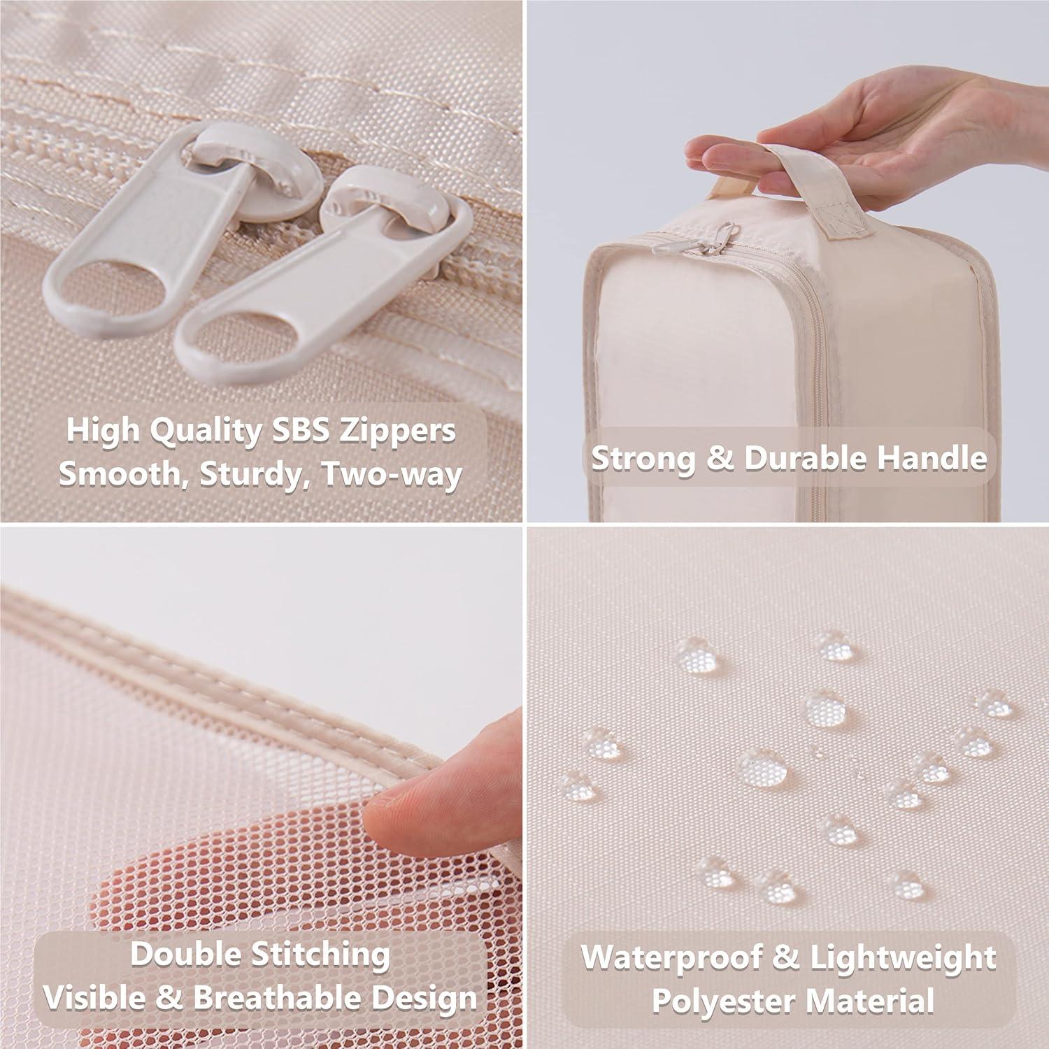 Conjunto de 7 Piezas de Cubos de Embalaje TianZong Beige