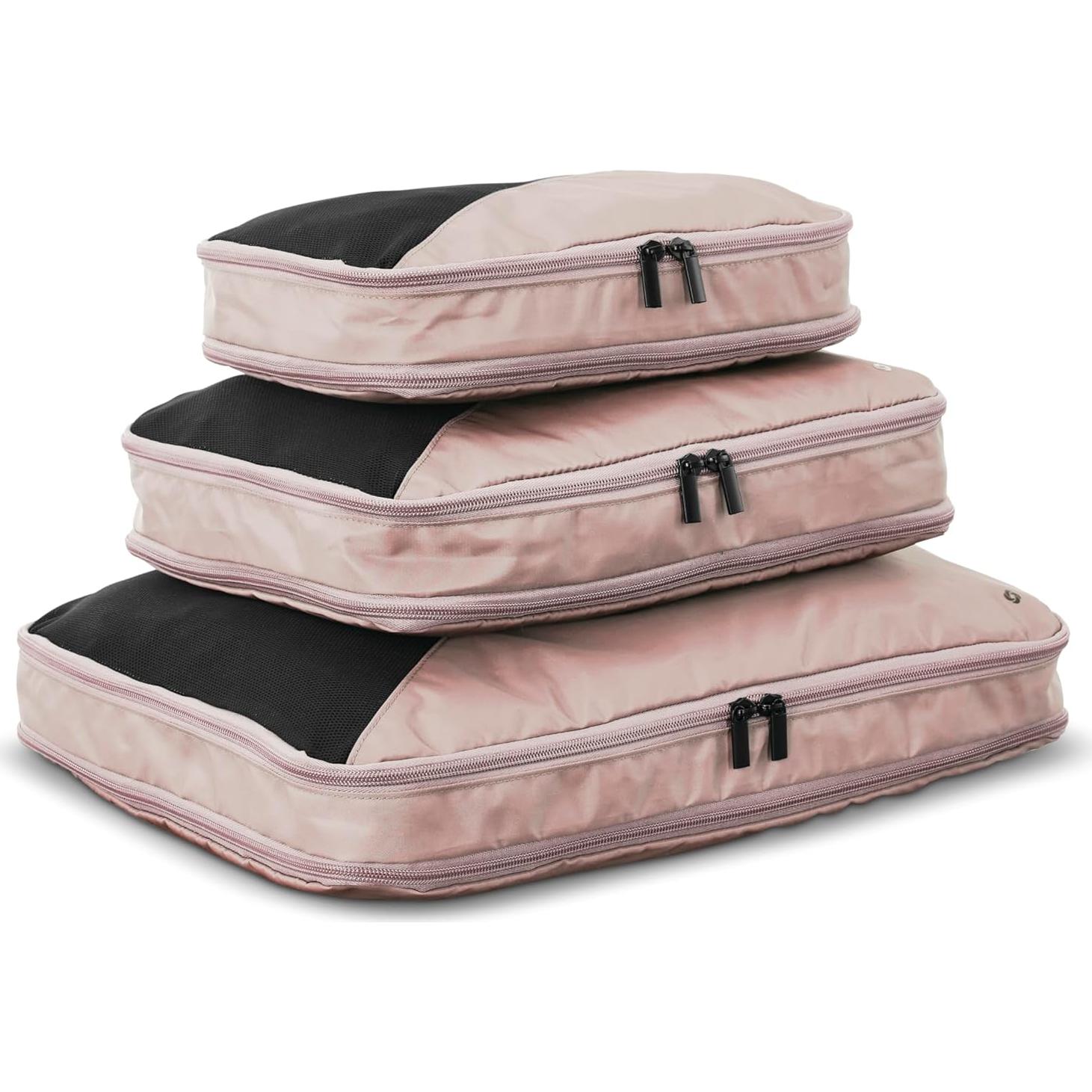 Juego de Cubos de Empaque Samsonite 3 Piezas Rosa Polvoriento