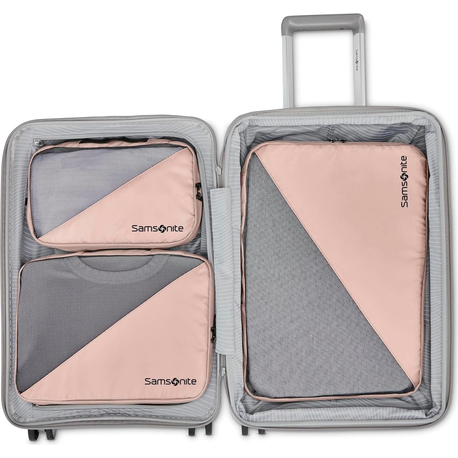 Juego de Cubos de Empaque Samsonite 3 Piezas Rosa Polvoriento