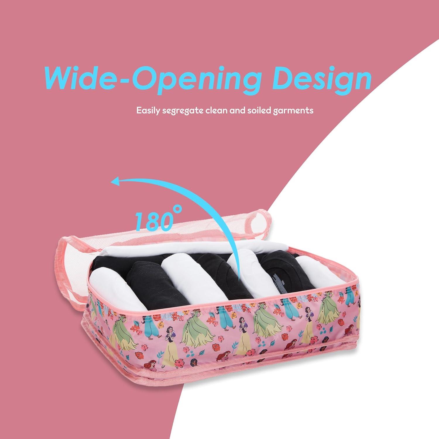 Set de Cubos de Empaque Disney 5 Piezas Rosa - Mickey, Minnie, Pooh