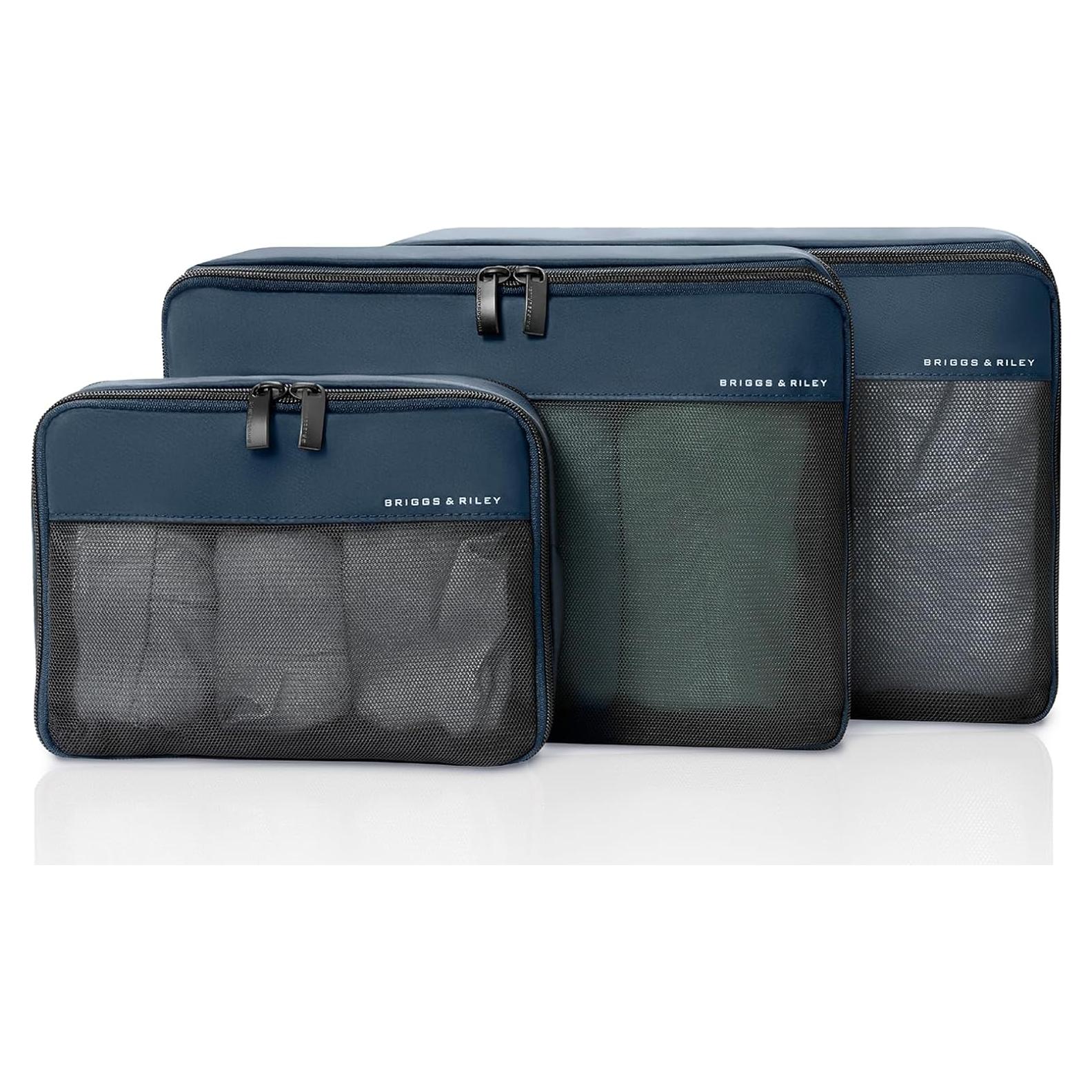 Conjunto de Cubos de Empaque Briggs & Riley 3 Piezas Marino