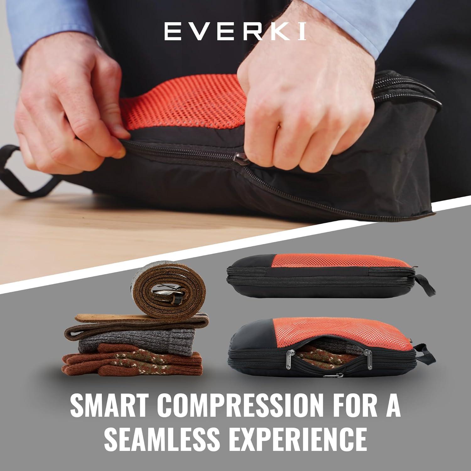Cubo de Empaque de Compresión Everki 4.6L Pequeño para Viajes