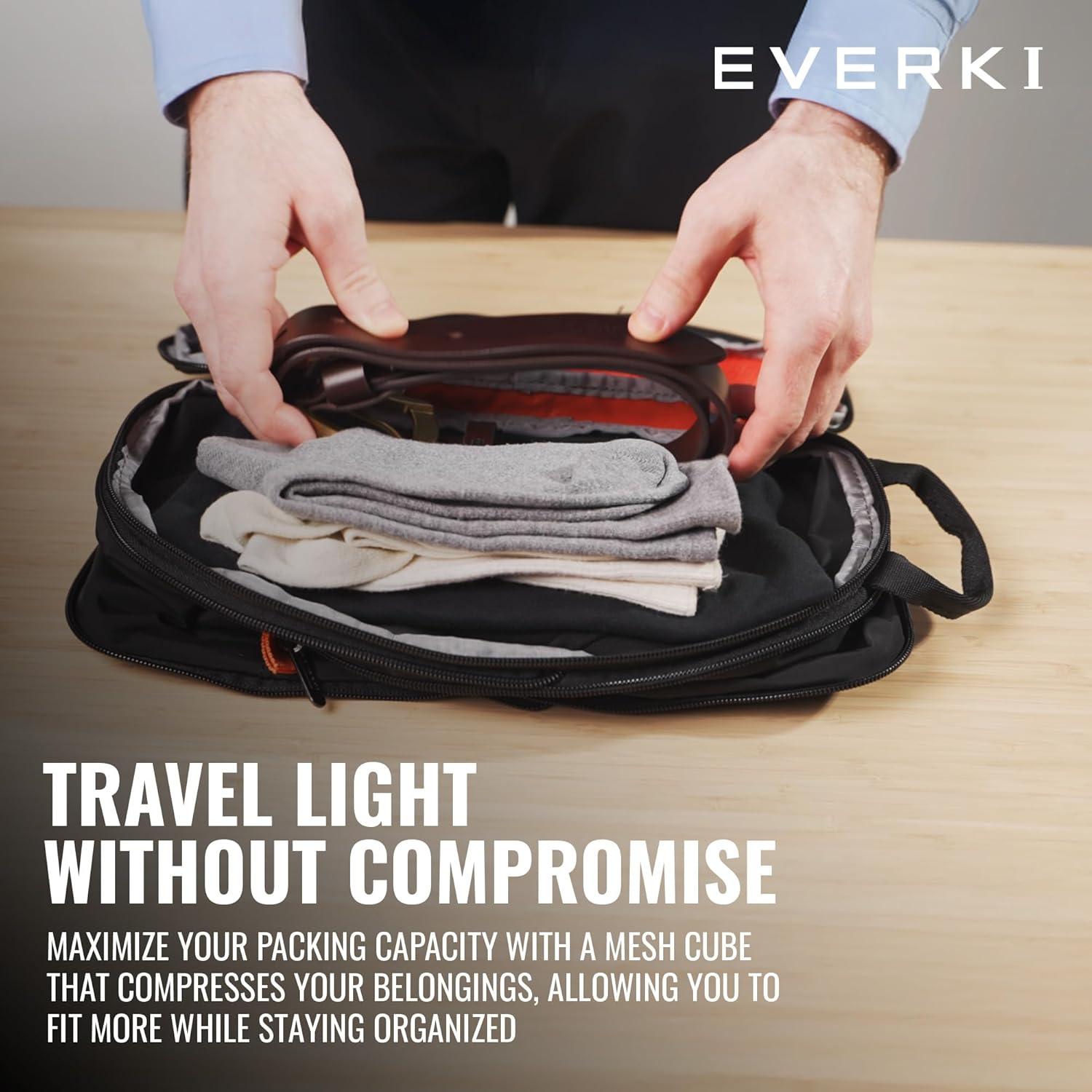 Cubo de Empaque de Compresión Everki 4.6L Pequeño para Viajes