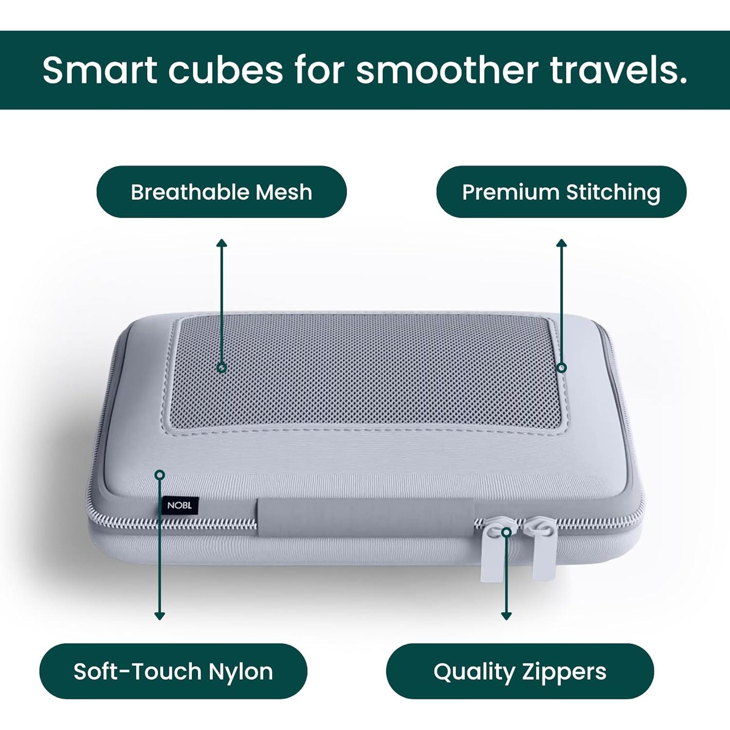 Conjunto de Cubos de Empaque NOBL Travel 6 Piezas - Nube