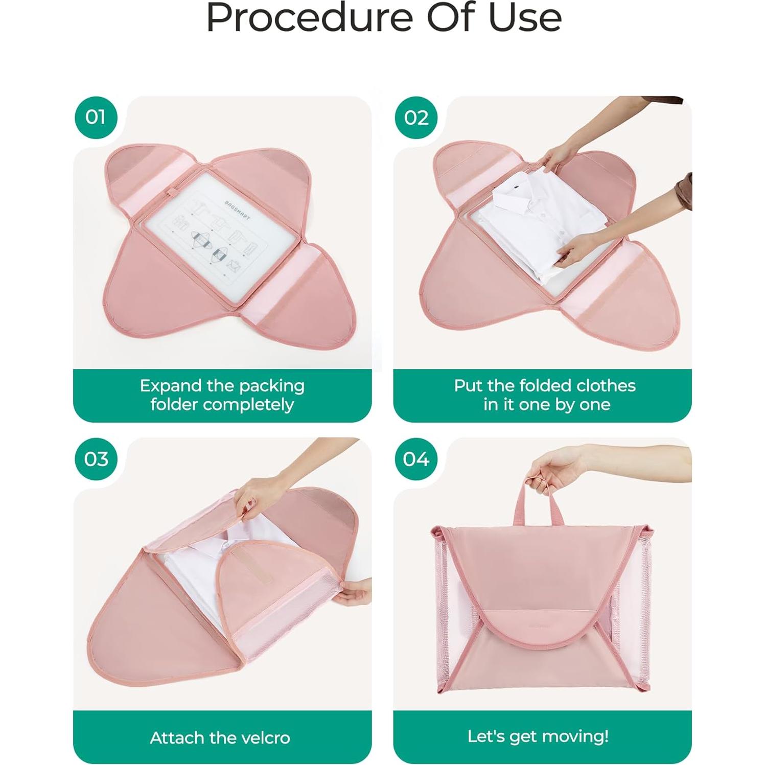 Cubos de Empaque BAGSMART 4 Set Azul Cielo Livianos