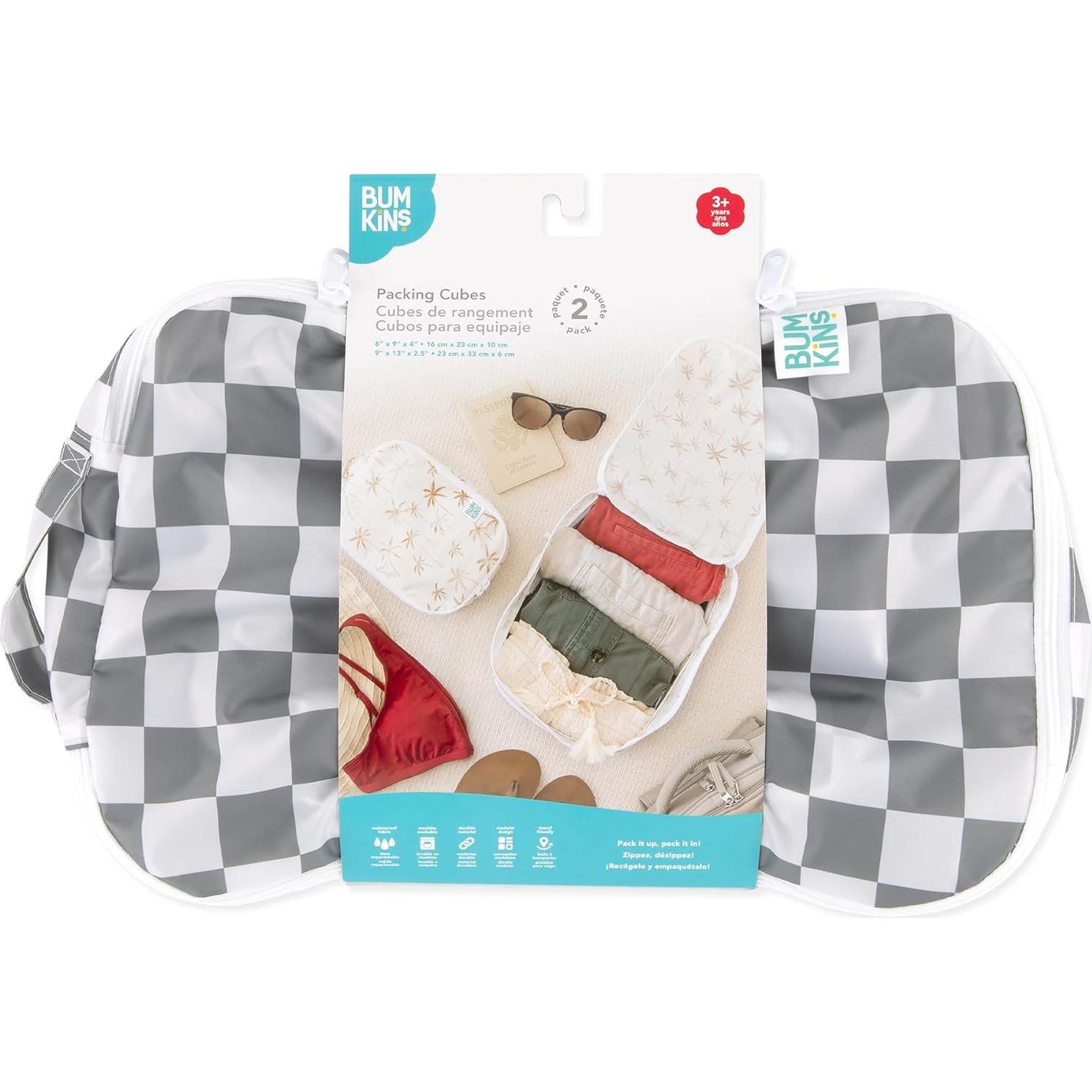 Cubos de Empaque Bumkins Set 2 Piezas Gris Organizador Viaje