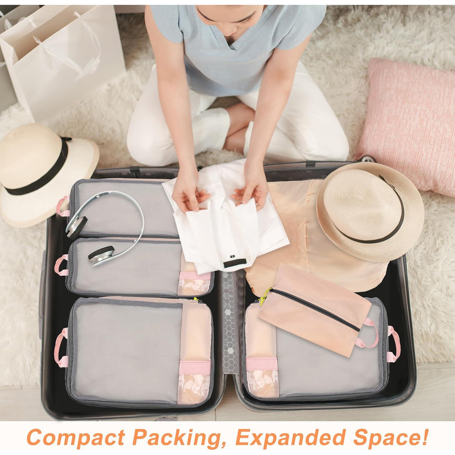 Cubos de Empaque MoHern, 7 Piezas, Resistente al Agua, Livianos