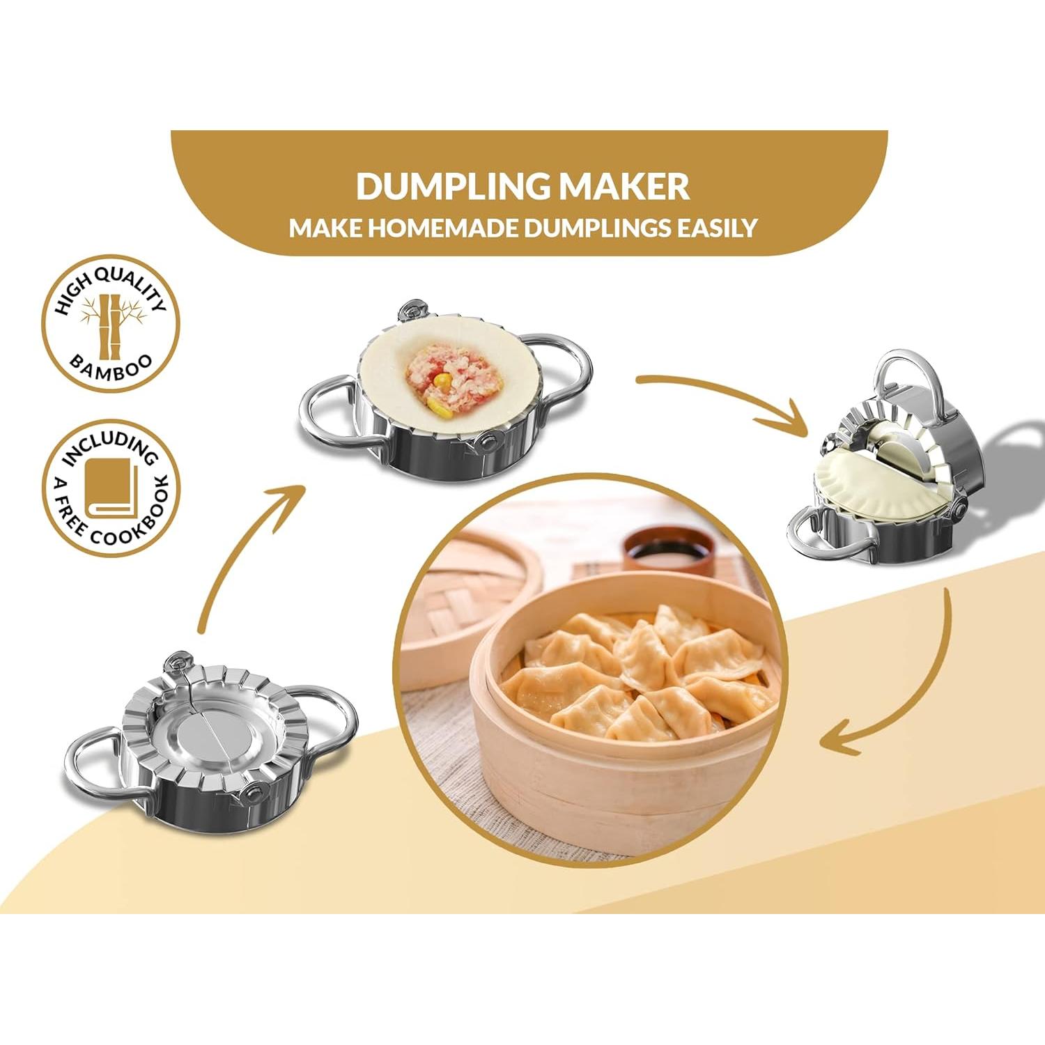 Cesta de Vapor de Bambú BELLA COOKS 27.94 cm 2 Niveles con Tapa