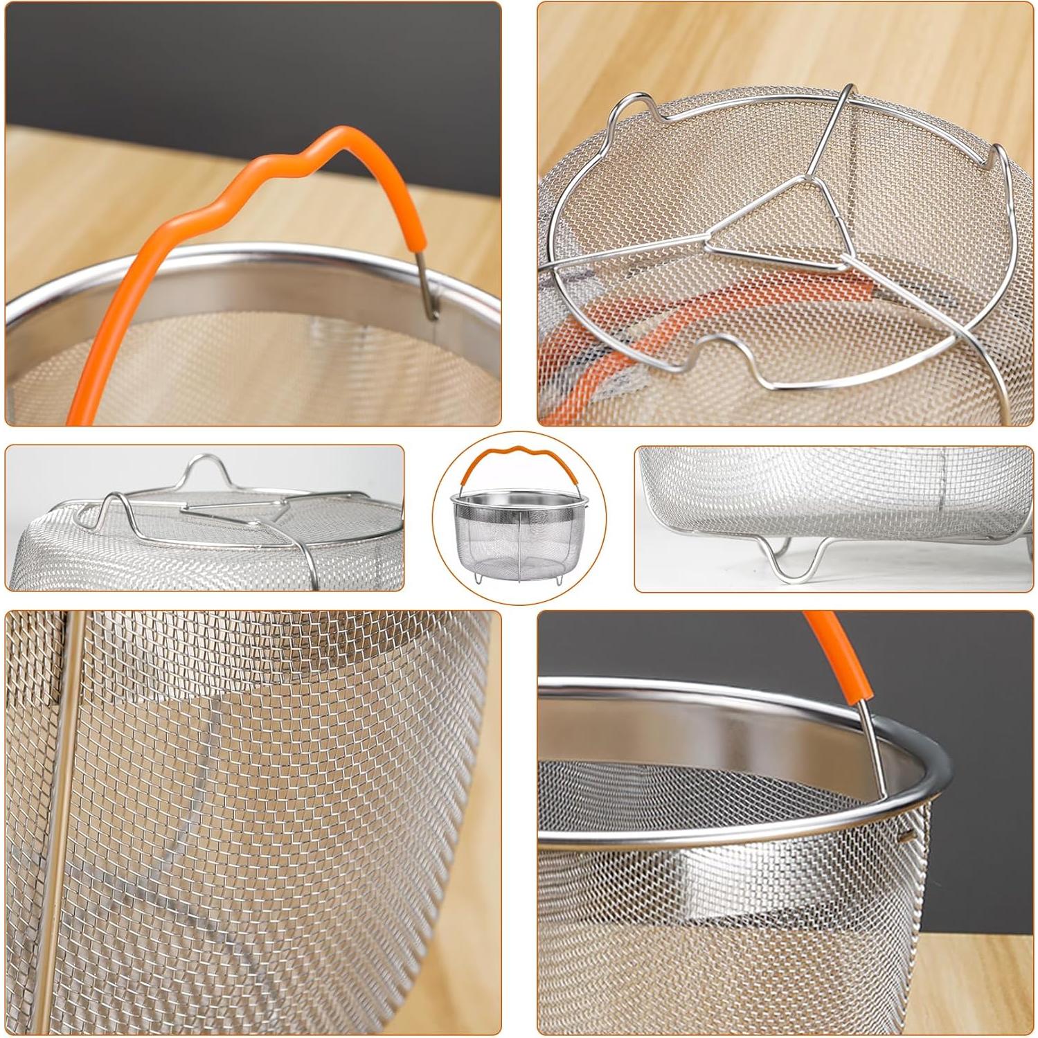 Cesta de Vapor REDANT 21.5 cm Acero Inoxidable para Instant Pot