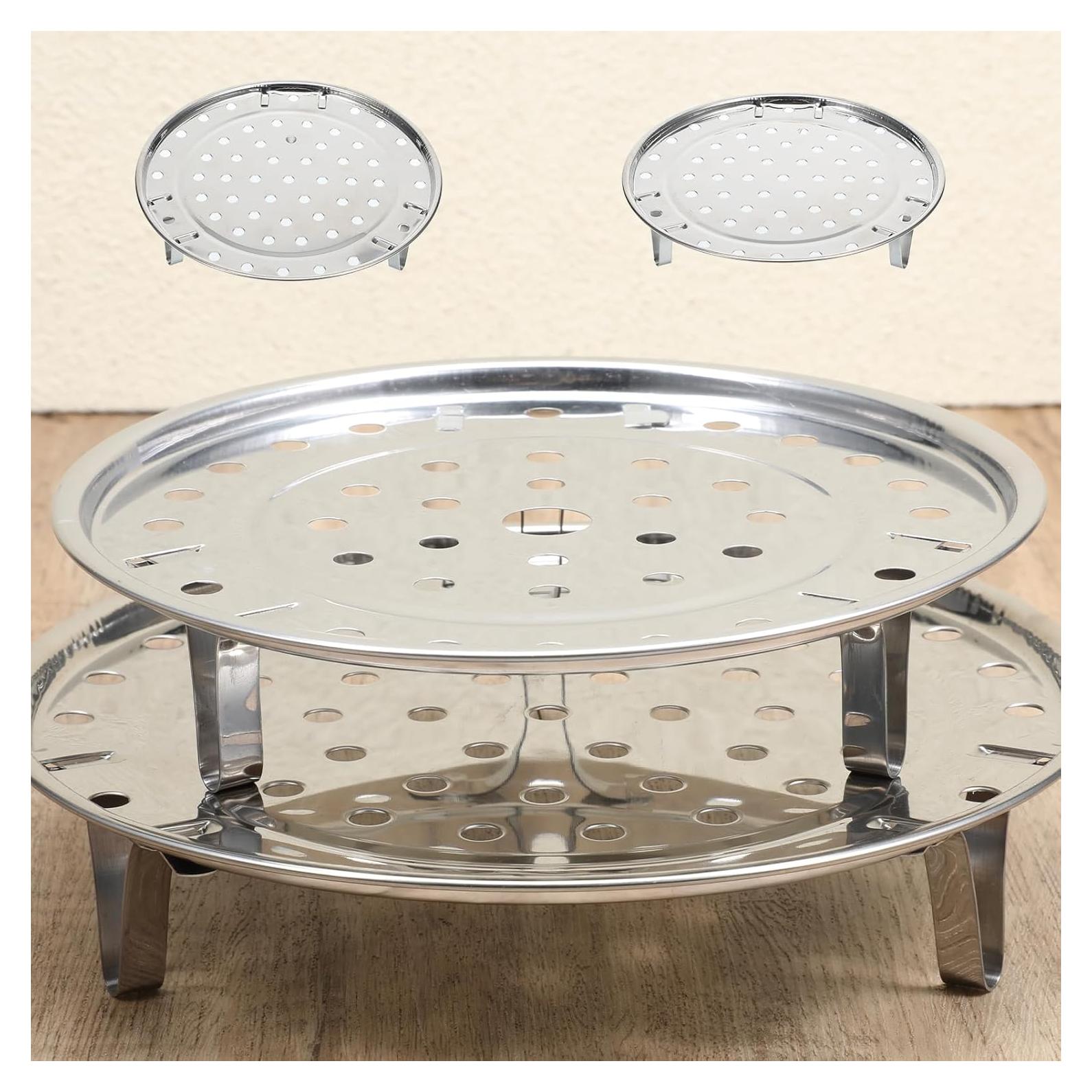 Canasta de Vapor Acero Inoxidable 2 PCS 17.5/19.8 cm FdcLixuvol