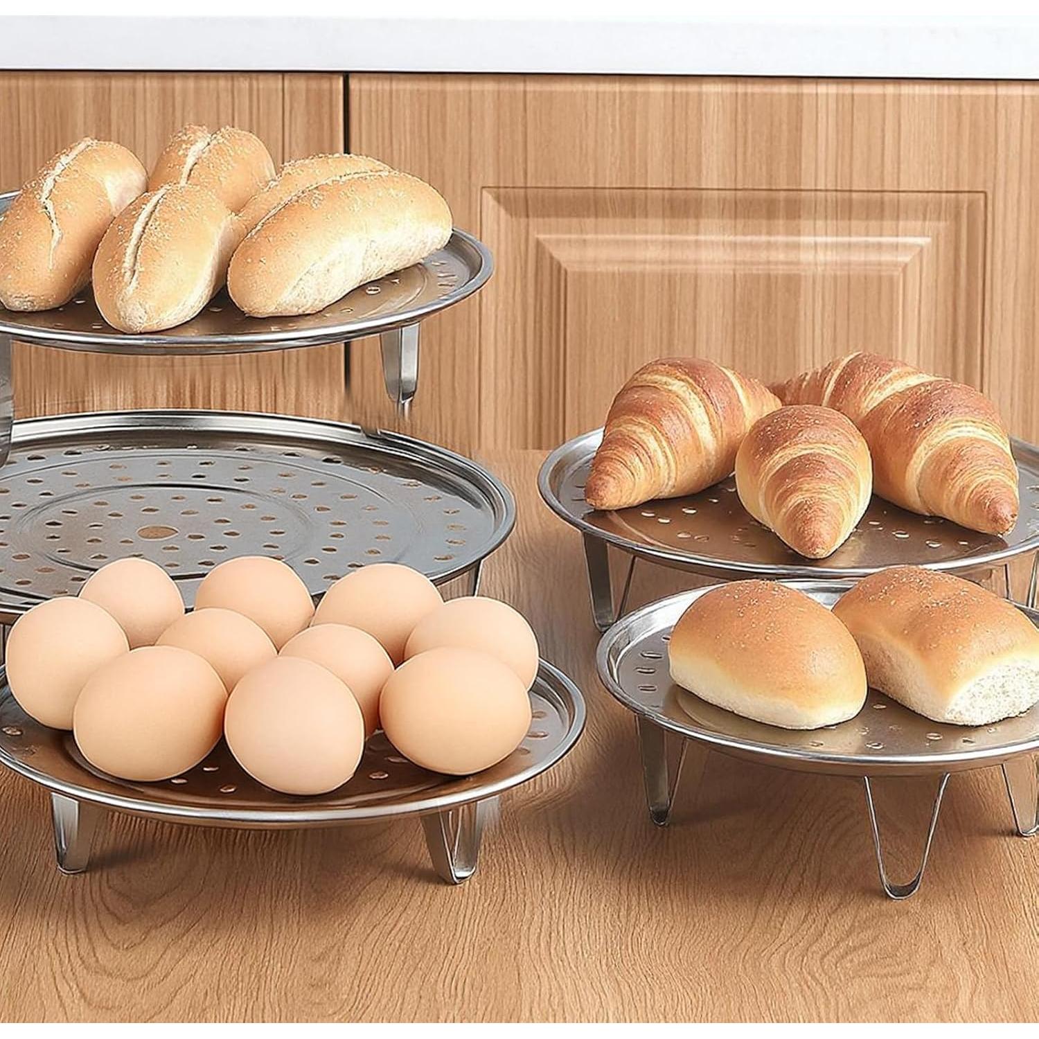 Canasta de Vapor Acero Inoxidable 2 PCS 17.5/19.8 cm FdcLixuvol