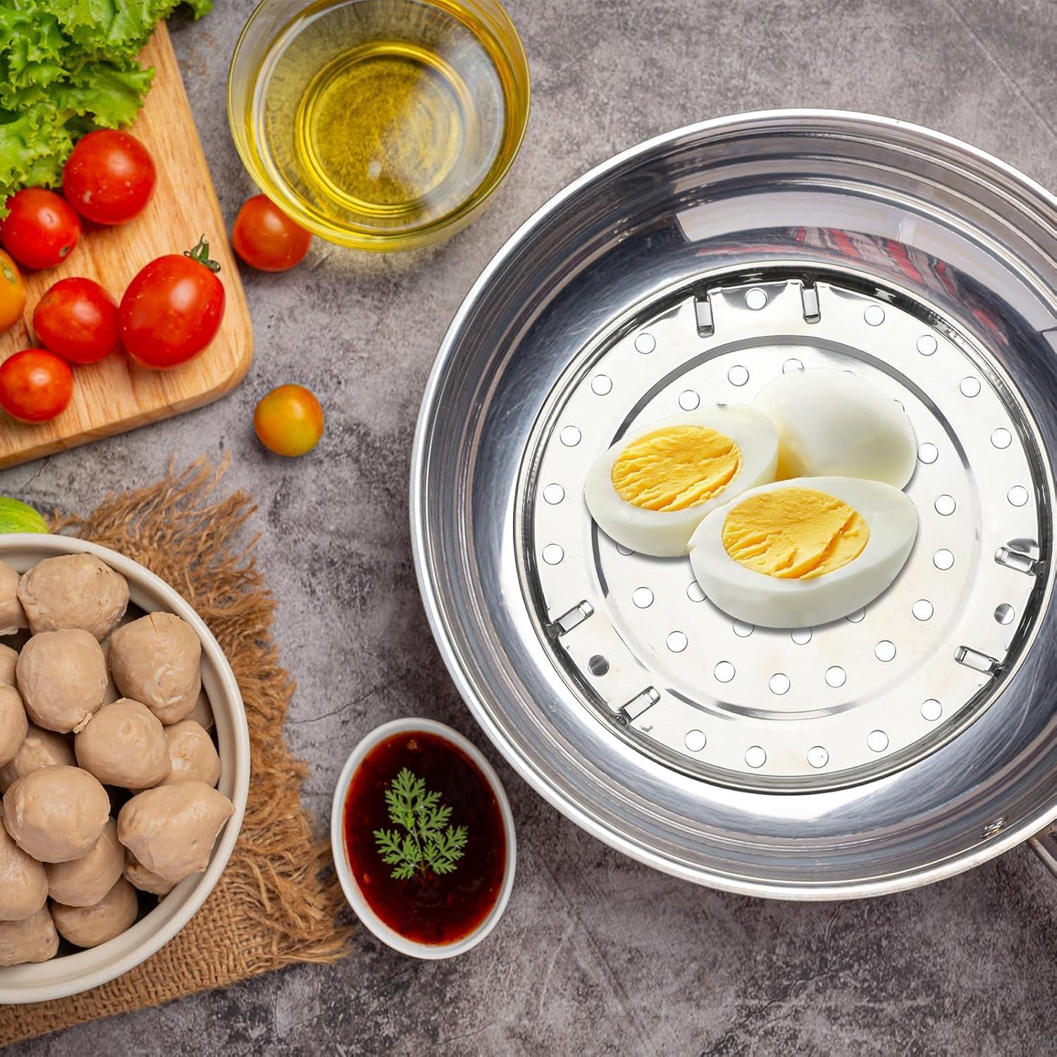 Canasta de Vapor Acero Inoxidable 2 PCS 17.5/19.8 cm FdcLixuvol