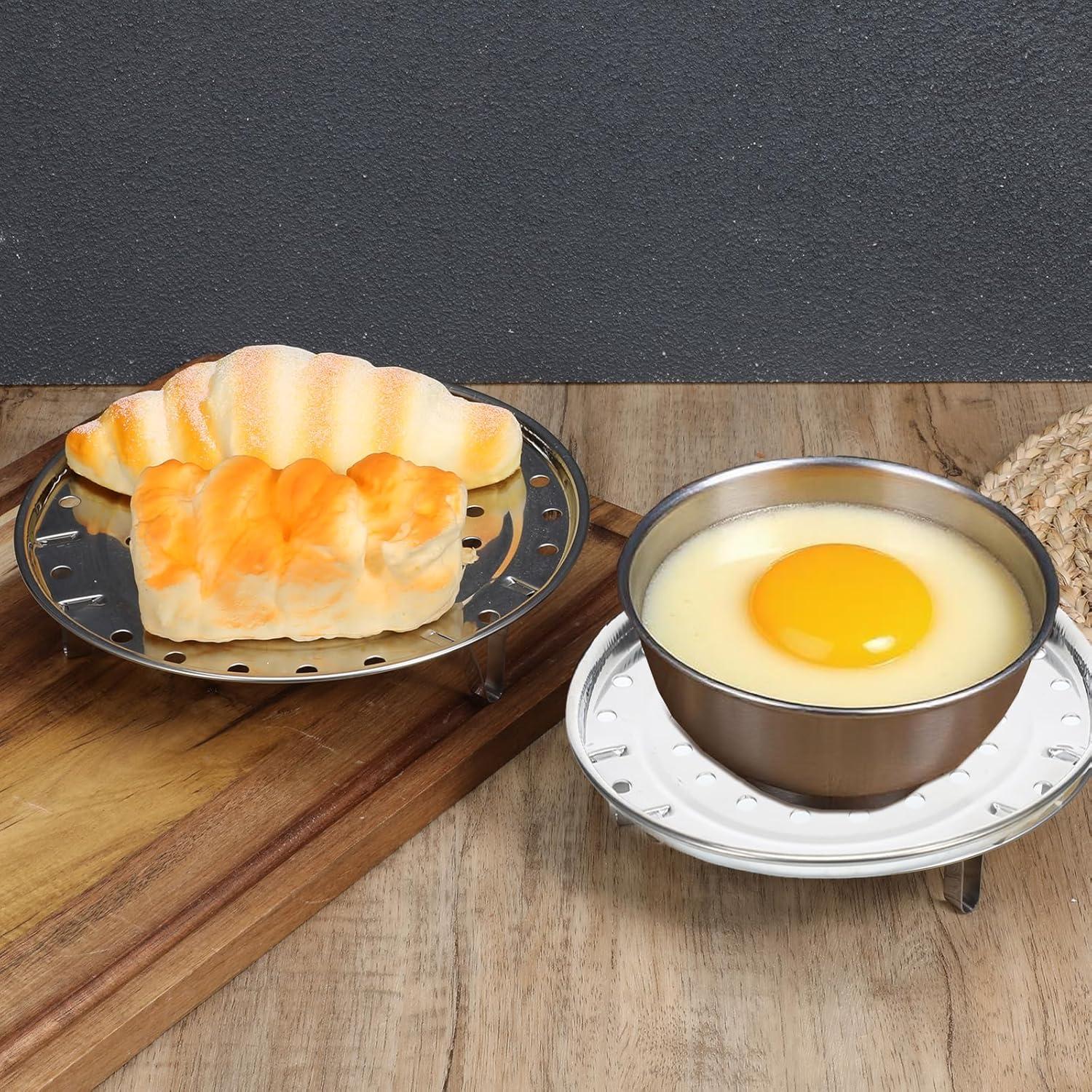 Canasta de Vapor Acero Inoxidable 2 PCS 17.5/19.8 cm FdcLixuvol