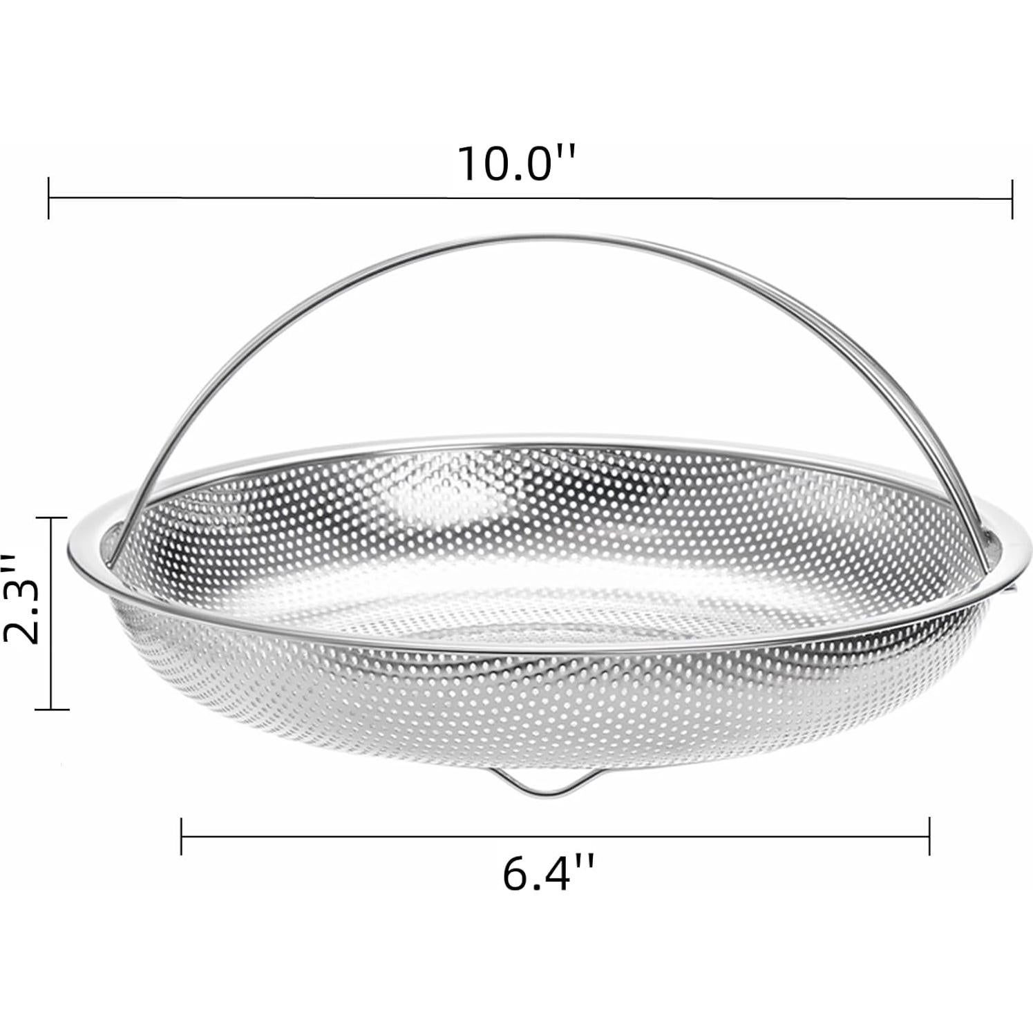 Juego de 3 Cestas de Vapor Cididu de Acero Inoxidable 25.4 cm