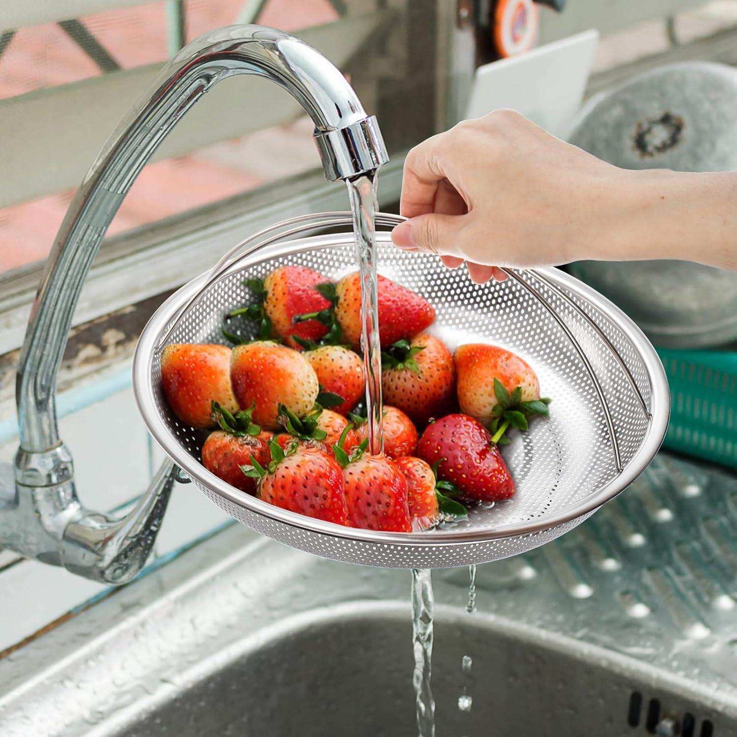 Juego de 3 Cestas de Vapor Cididu de Acero Inoxidable 25.4 cm