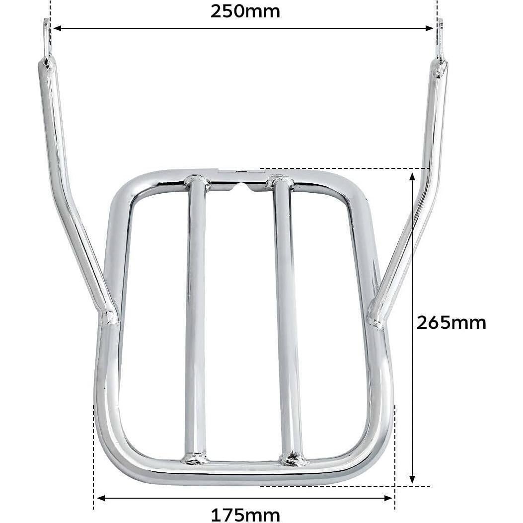 Soporte de Equipaje TCMT Cromado para Harley Sportster XL883N/XL1200