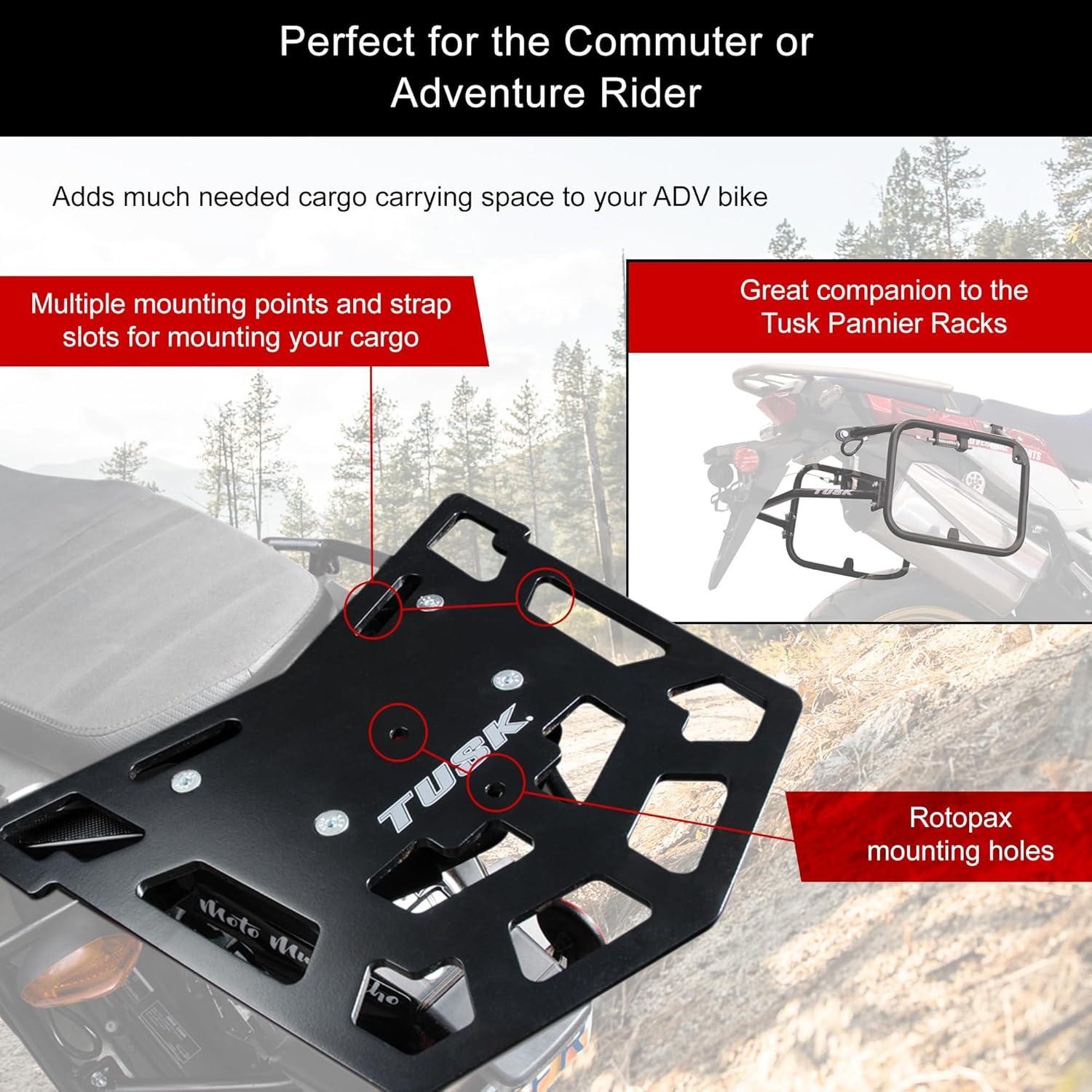 Transportador de Equipaje Tusk Top Rack para Honda Africa Twin 2016-2019