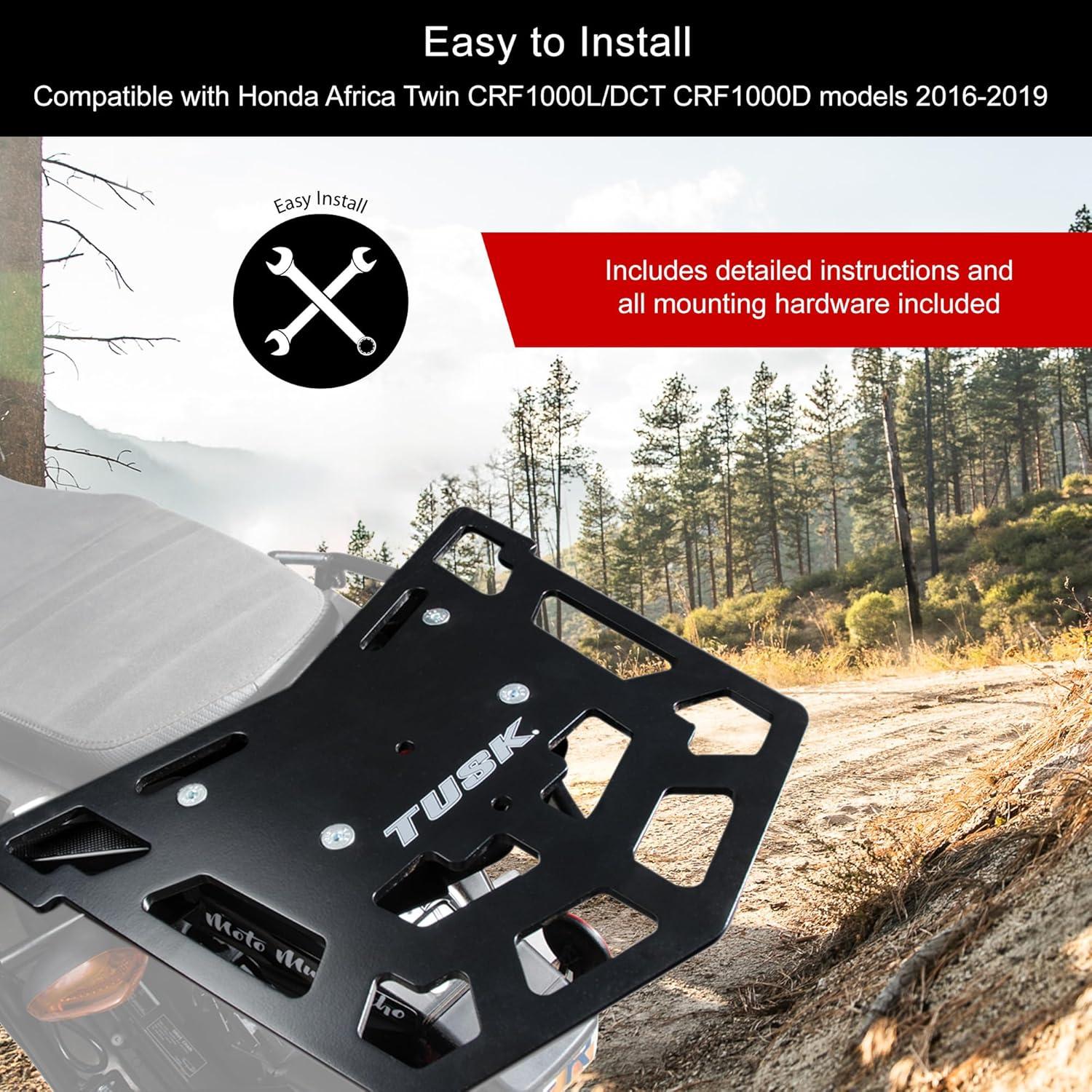 Transportador de Equipaje Tusk Top Rack para Honda Africa Twin 2016-2019