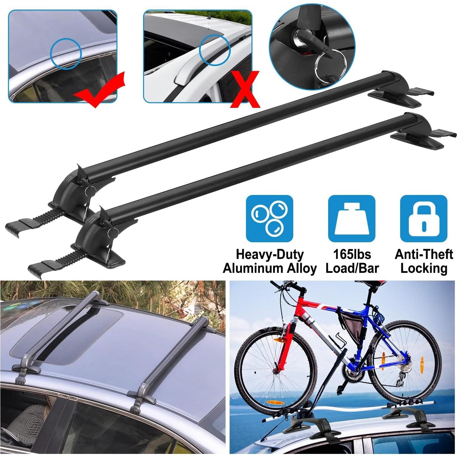 Barras Transversales Universales KOCASO 115 cm Aluminio Antirrobo