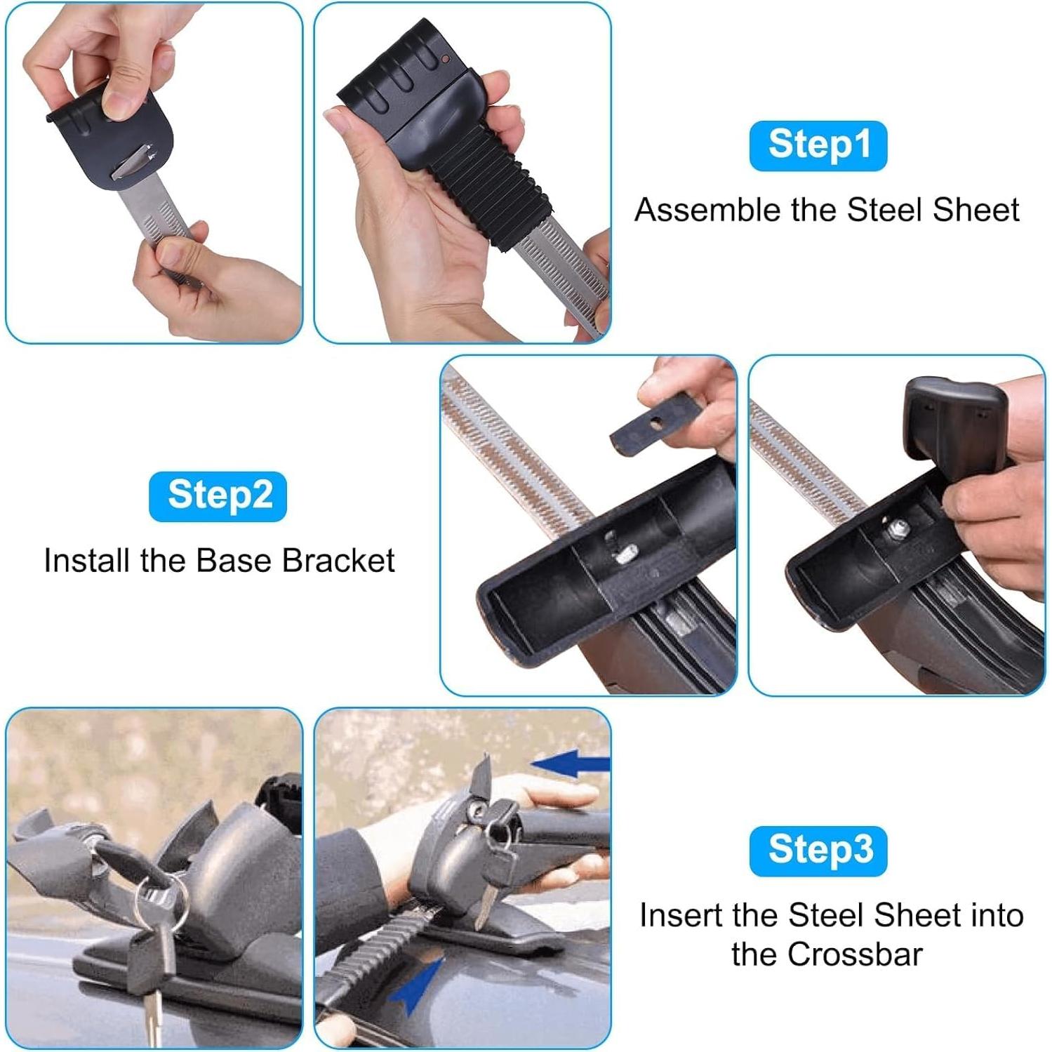 Baca Universal para Techo KOCASO 74.84 kg Ajustable 109-114 cm