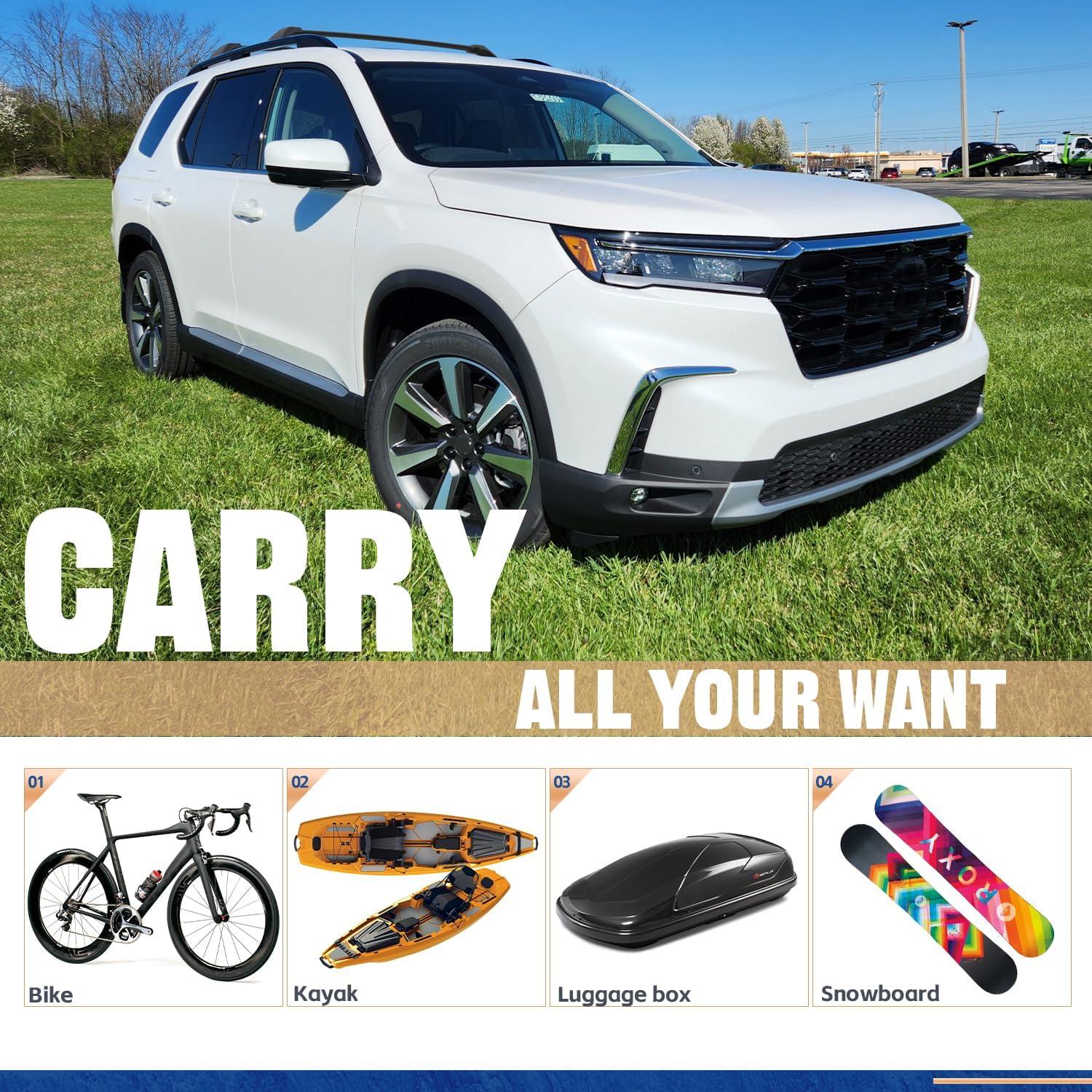 Barras Transversales AUXPACBO para Pilot 2023-2025 330 lbs