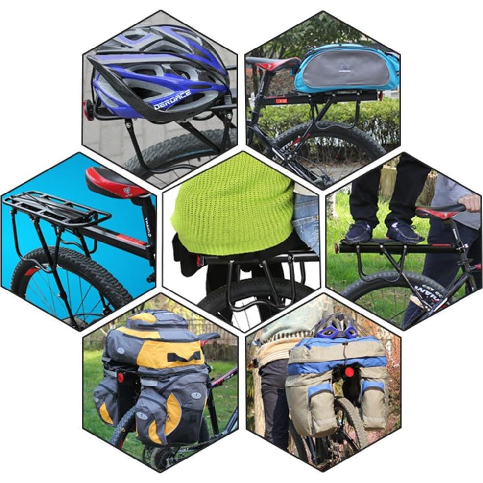 Soporte Trasero para Bicicleta Dirza, Aluminio Ajustable 52 kg