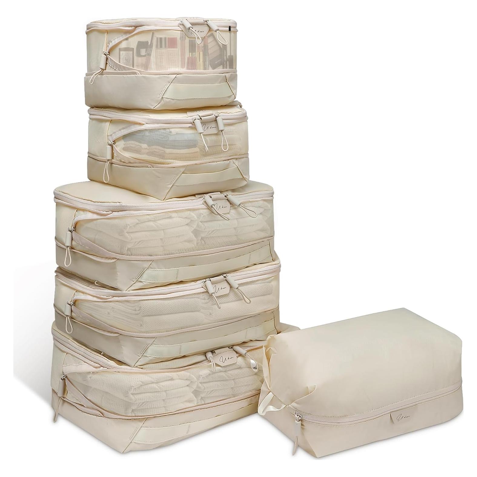 Set de 6 Cubos de Compresión UDAWE para Empacar Viajes