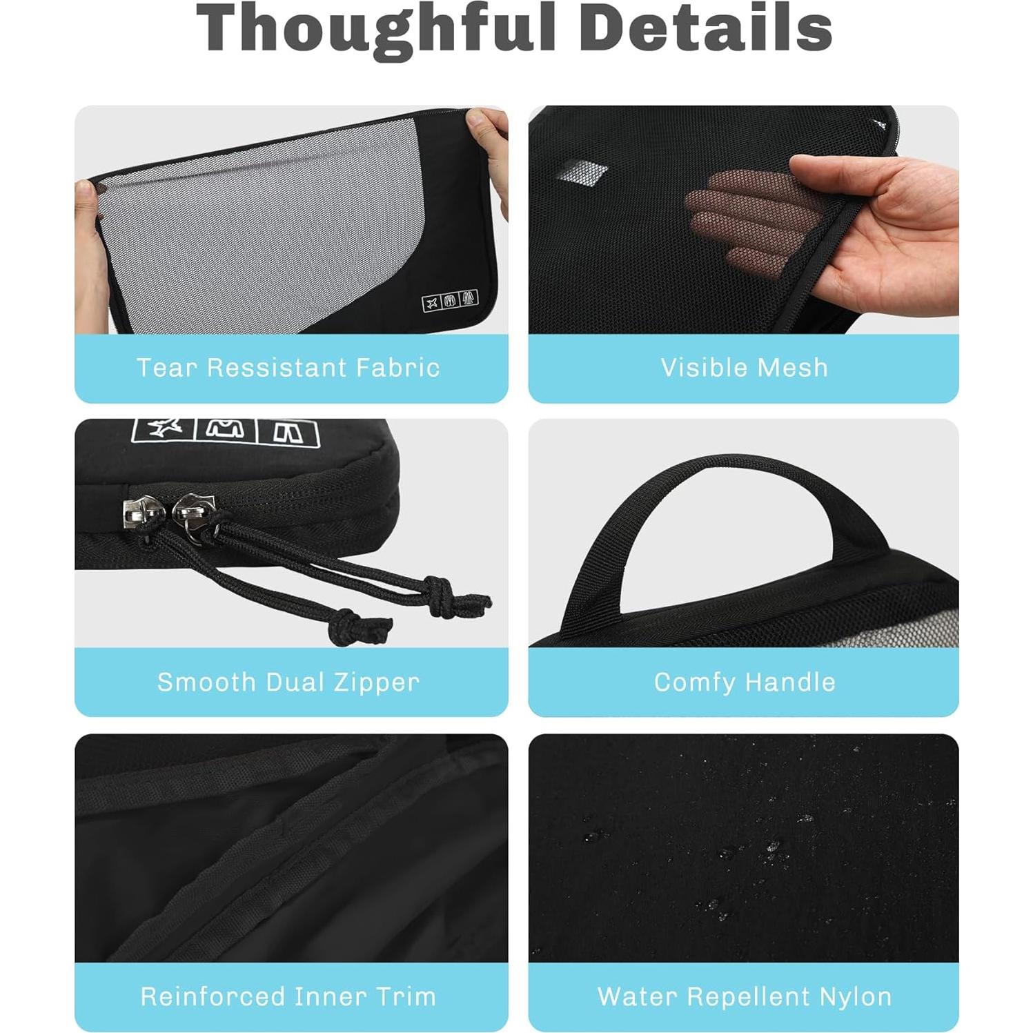 Cubos de Compresión Hynes Eagle Set de 2 Nylon Negro