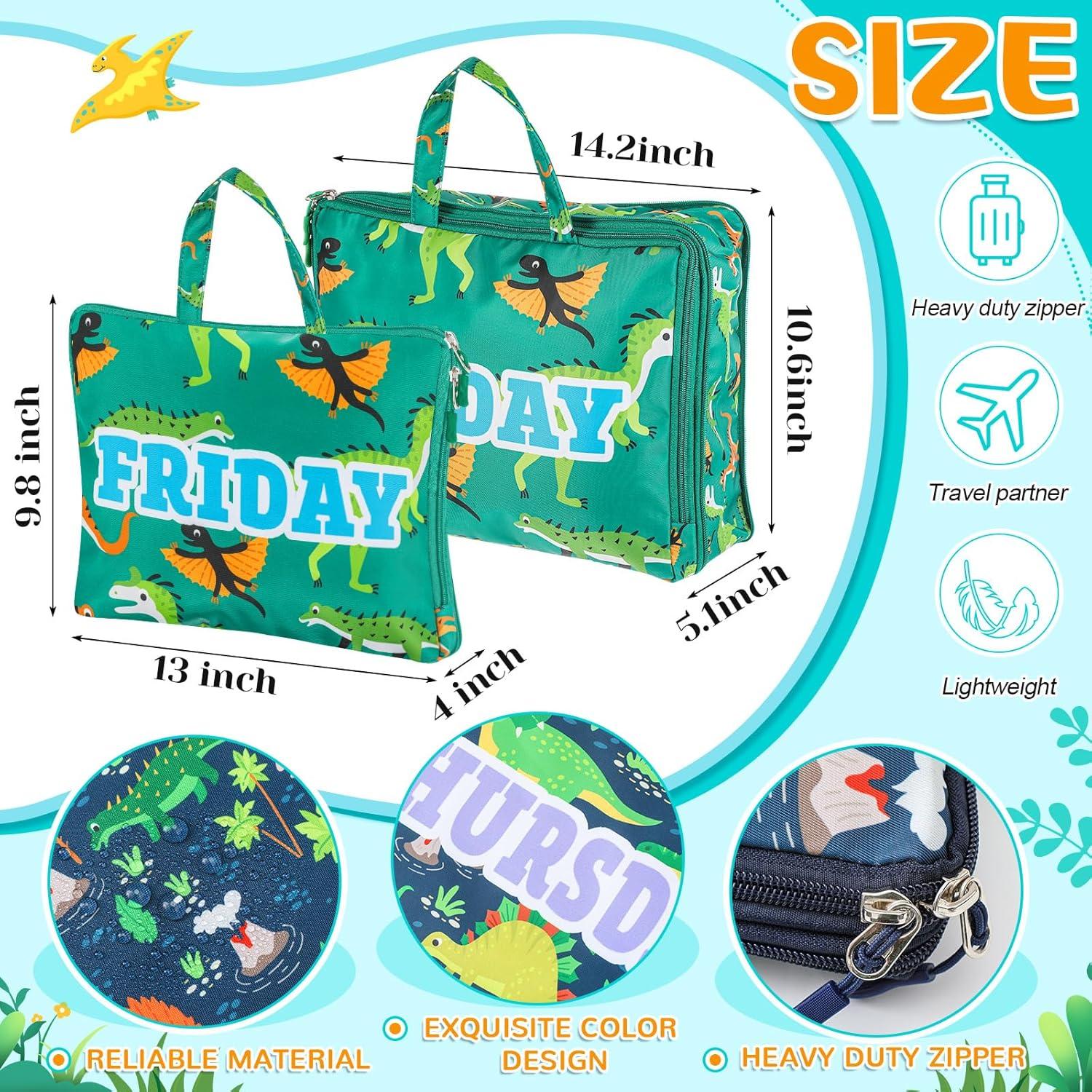 Cubos de Empaque Paterr 7 Pcs Dinosaurio para Niños