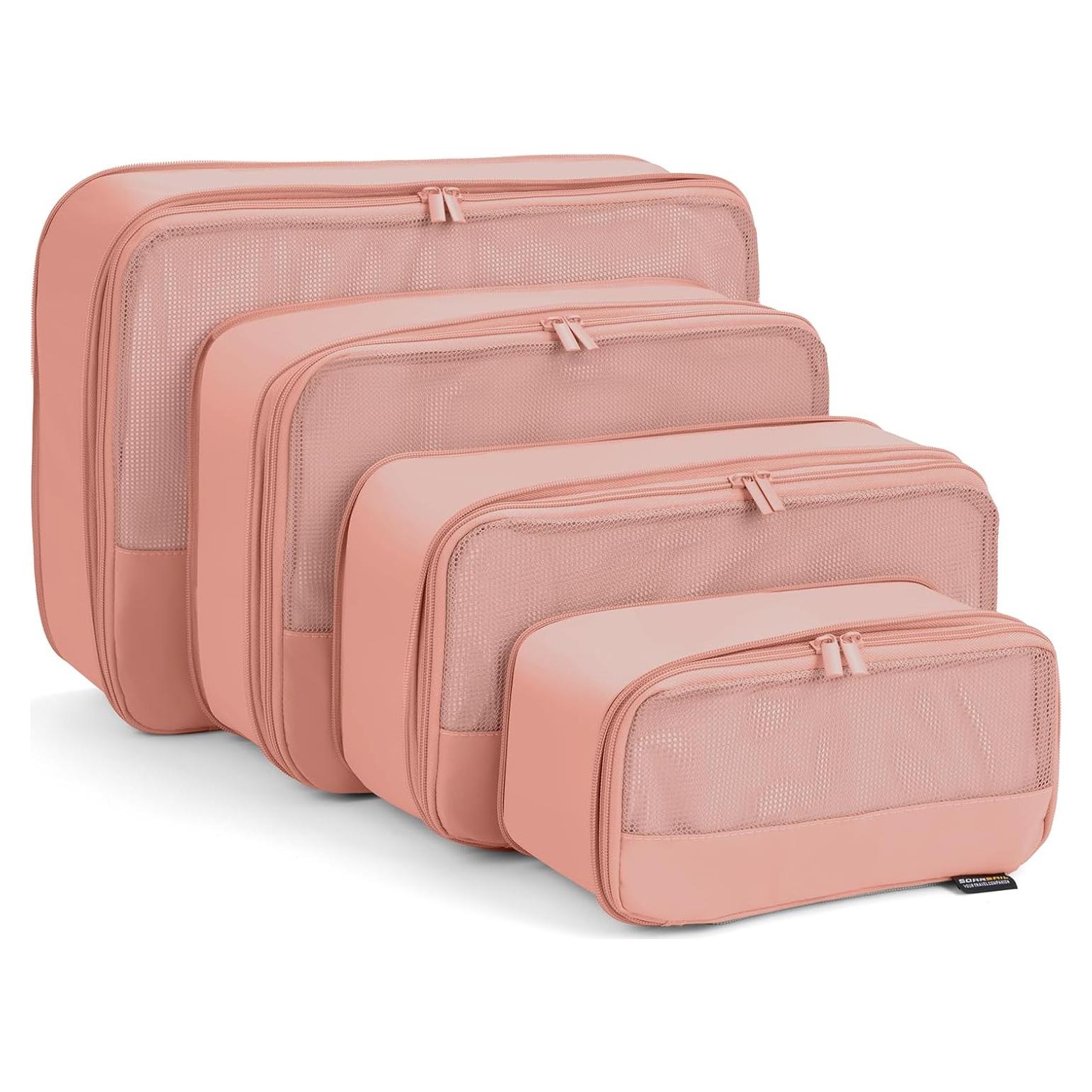 Cubos de Compresión SOARSAIL 4 Piezas Rosa Livianos
