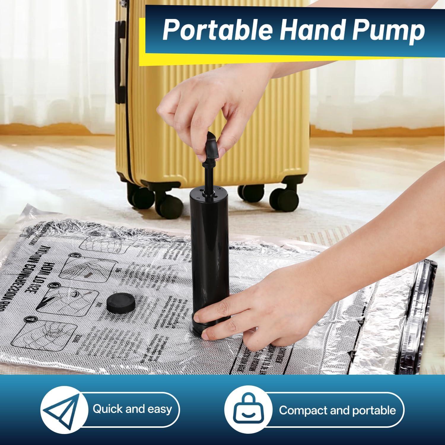 Bolsas de Vacío UPGOGO para Viaje - Combo 9 Piezas con Bomba