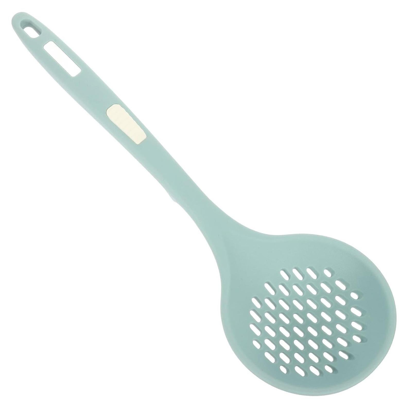 Cuchara Ranurada de Silicona Kichvoe 31 cm Azul para Cocina