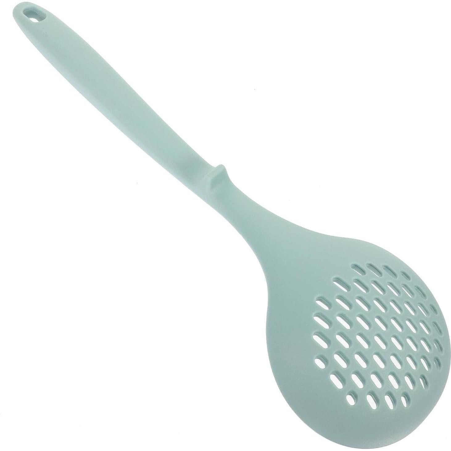 Cuchara Ranurada de Silicona Kichvoe 31 cm Azul para Cocina