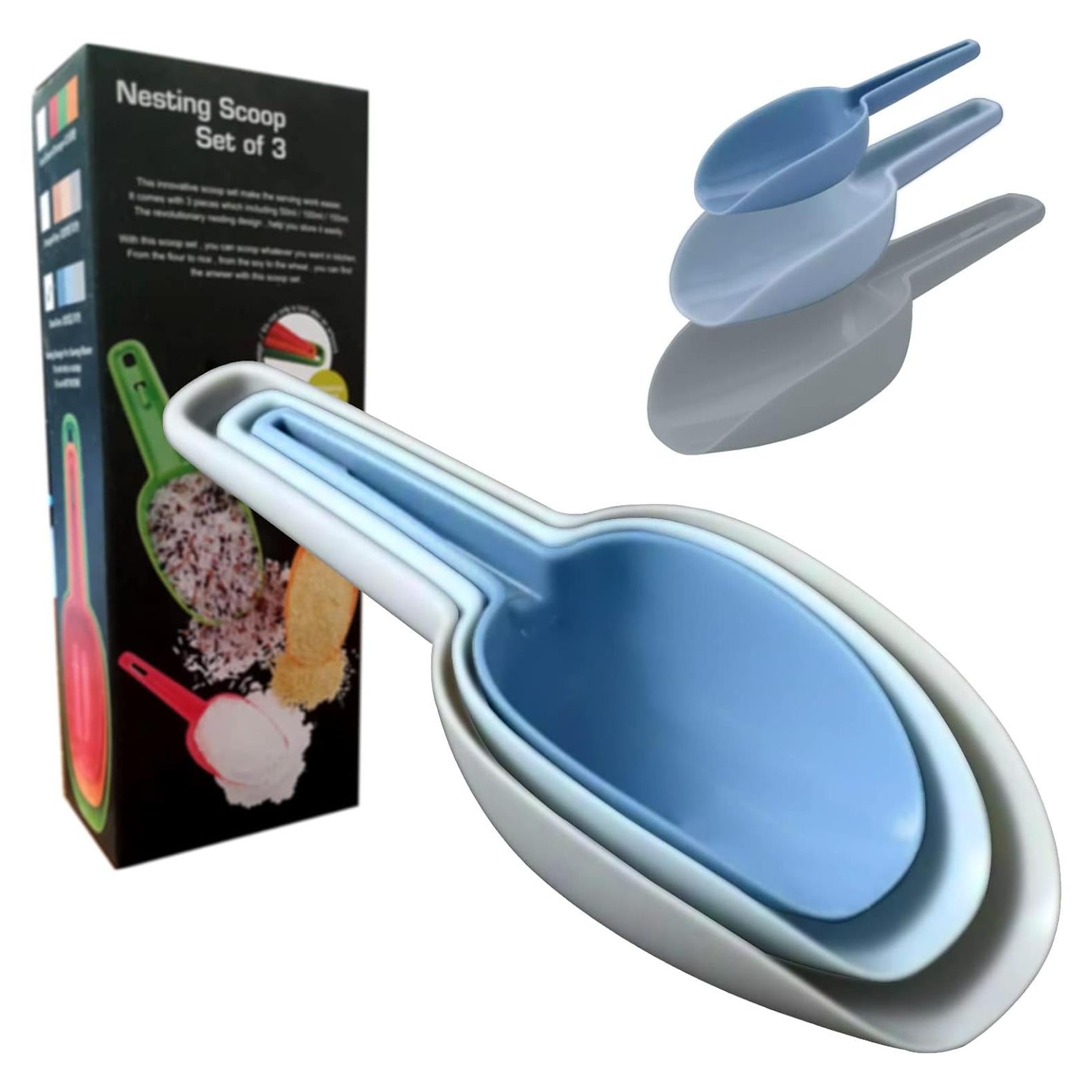 Juego de cucharas de plástico MASTEYMOH 50ml/100ml/150ml