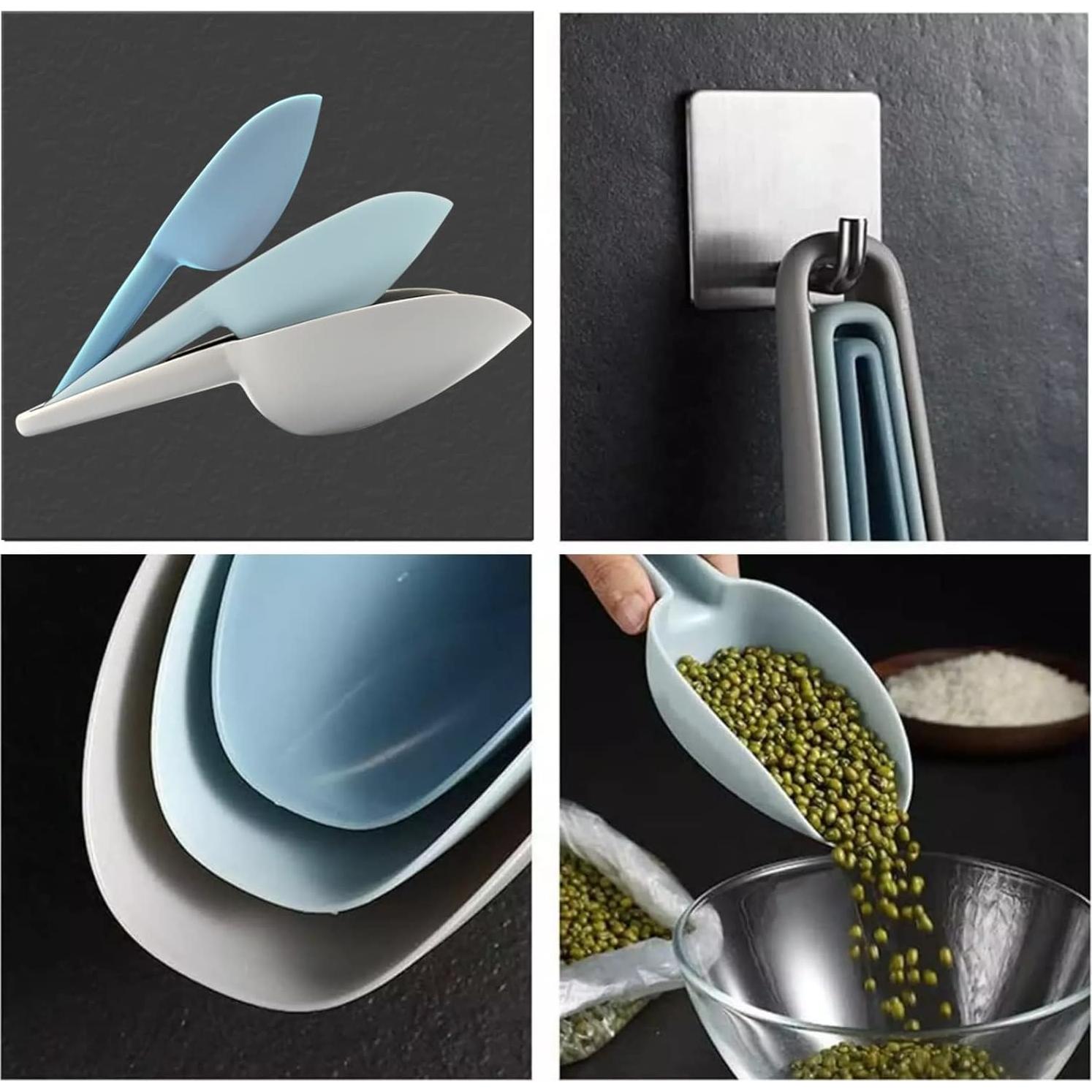 Juego de cucharas de plástico MASTEYMOH 50ml/100ml/150ml