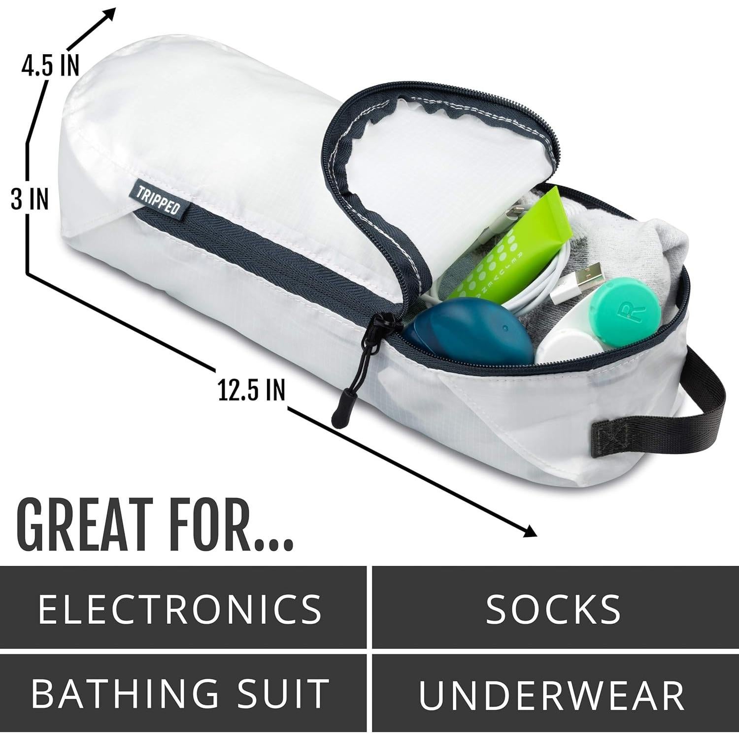 Juego de Cubos de Compresión Grande 6 Piezas TRIPPED Travel Gear