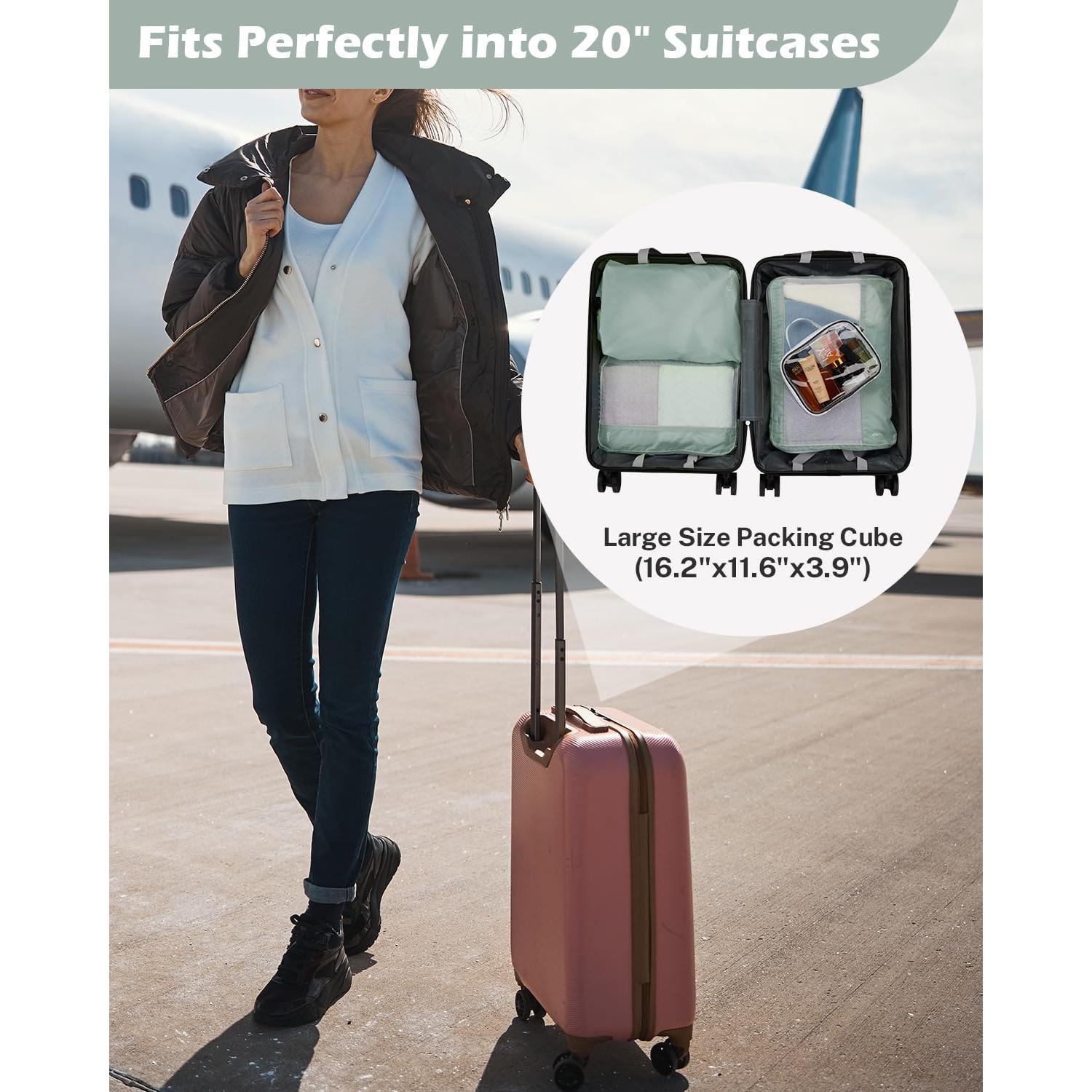 Gonex 8 Set Cubos de Compresión para Empaque de Viaje Gris