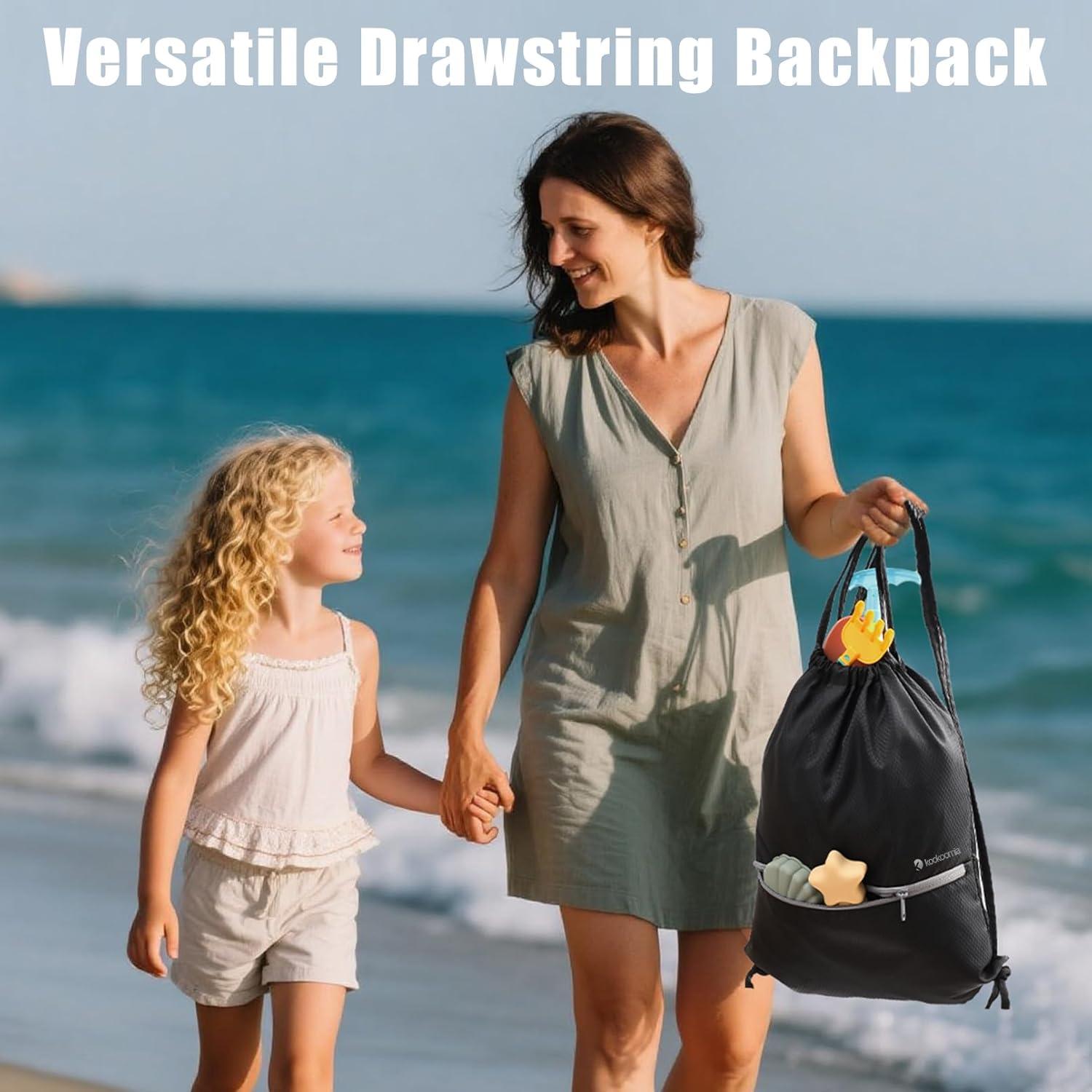 Set de 6 Cubos de Compresión Kookoomia para Viaje Negro