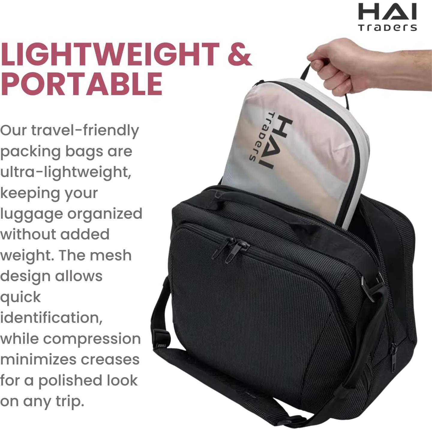 Cubos de Compresión HAI TRADERS para Empacar Ropa - 3 Piezas