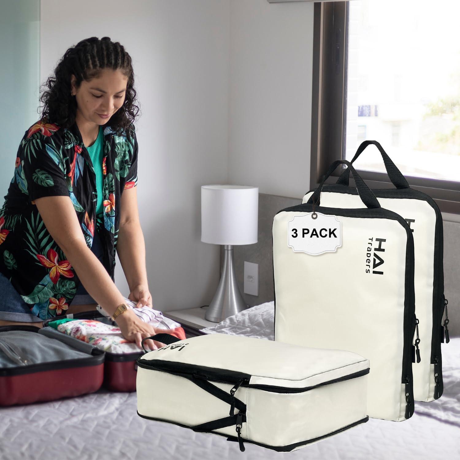 Cubos de Compresión HAI TRADERS para Empacar Ropa - 3 Piezas