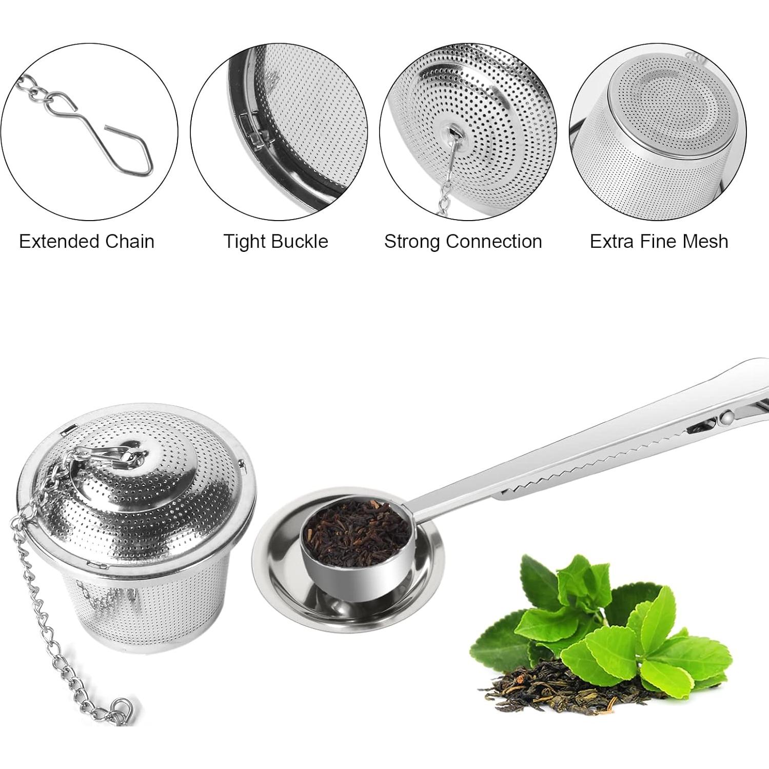 Juego de Infusores de Té Numola - Acero Inoxidable Reutilizables