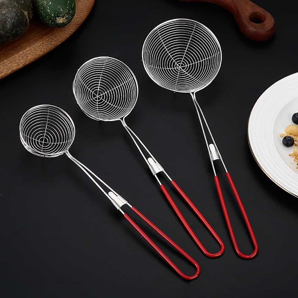 Cucharas Colador de Acero Inoxidable UUYYEO - 2 Pcs Tamaños