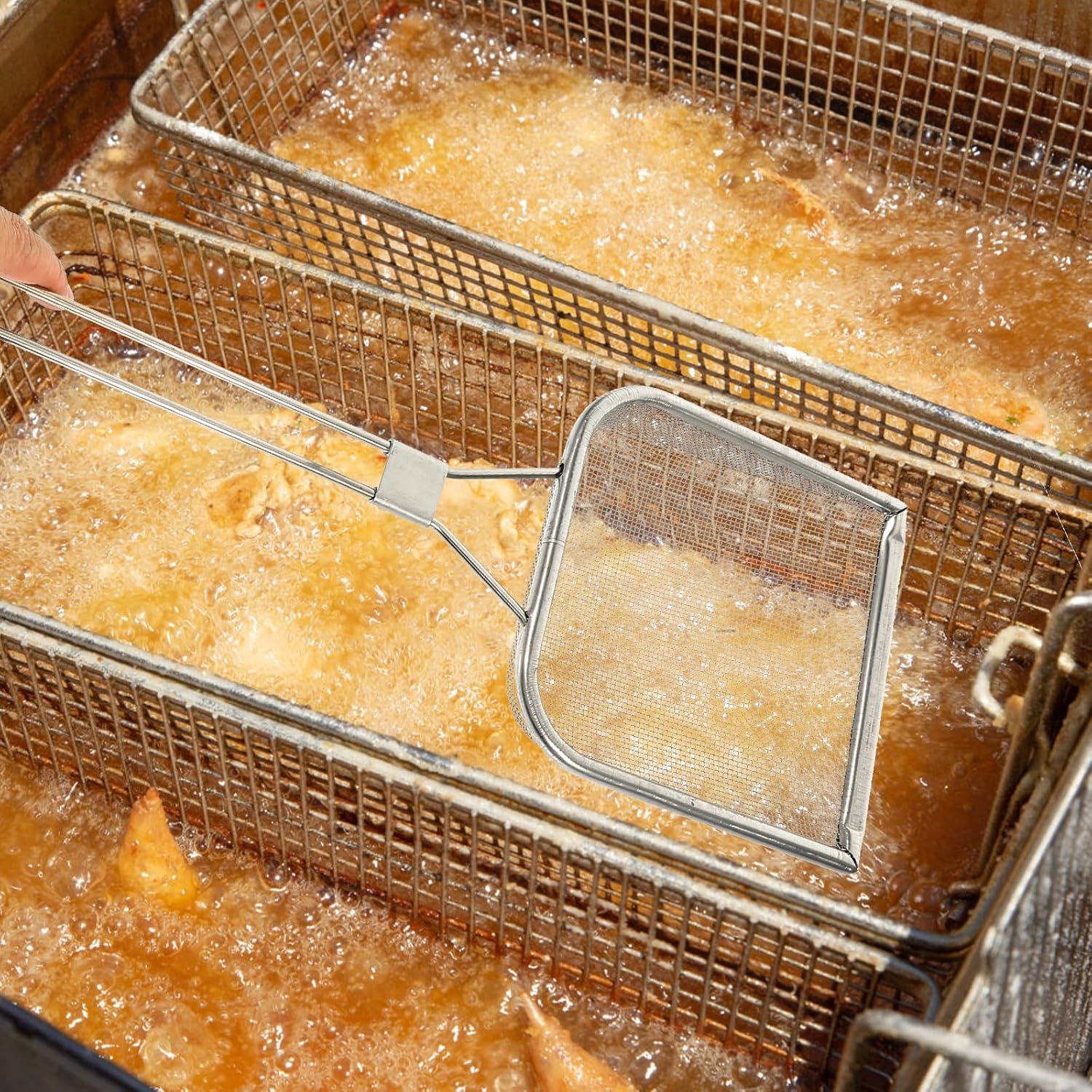 Cuchara Desnatadora de Acero Inoxidable STOBAZA 43x13 cm