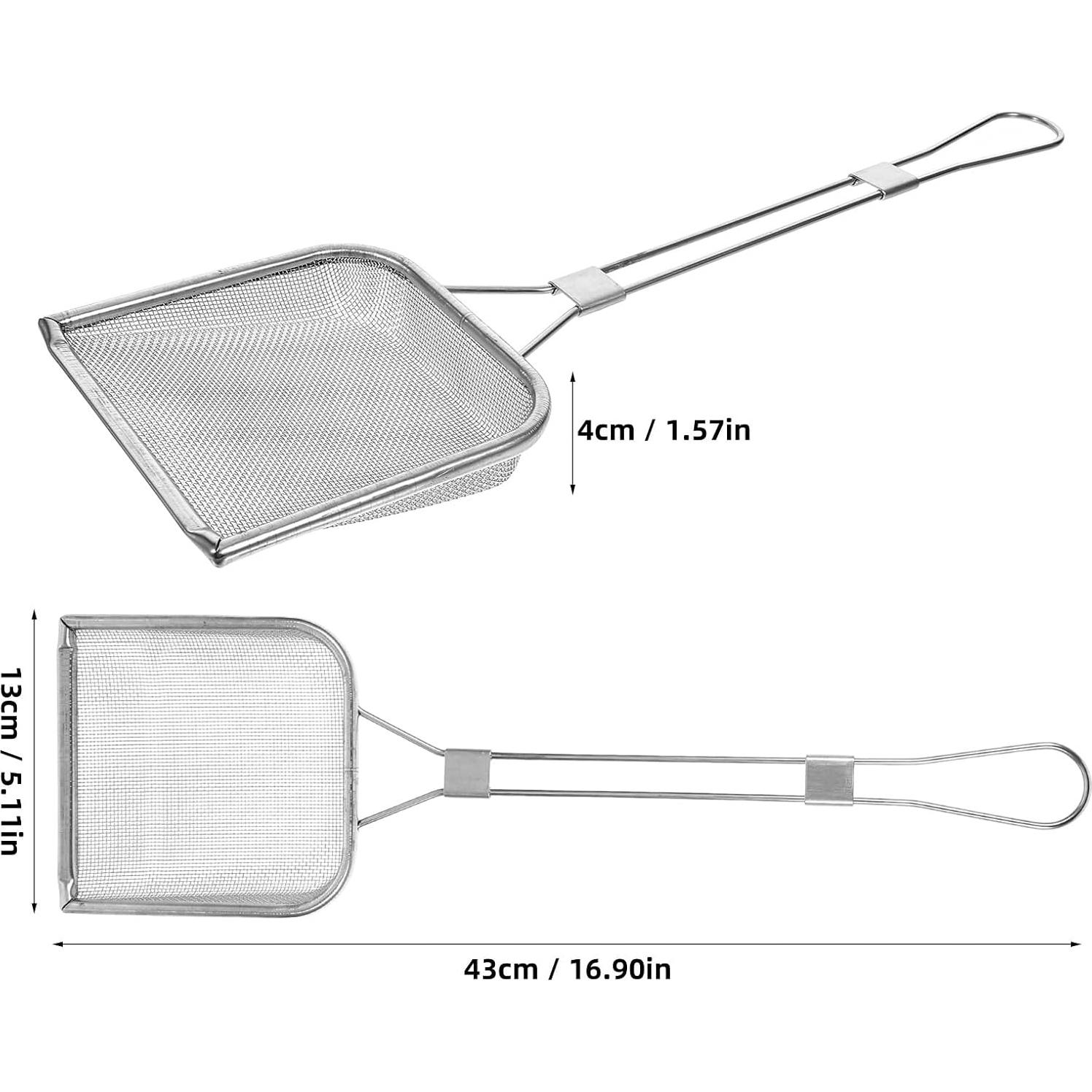 Cuchara Desnatadora de Acero Inoxidable STOBAZA 43x13 cm