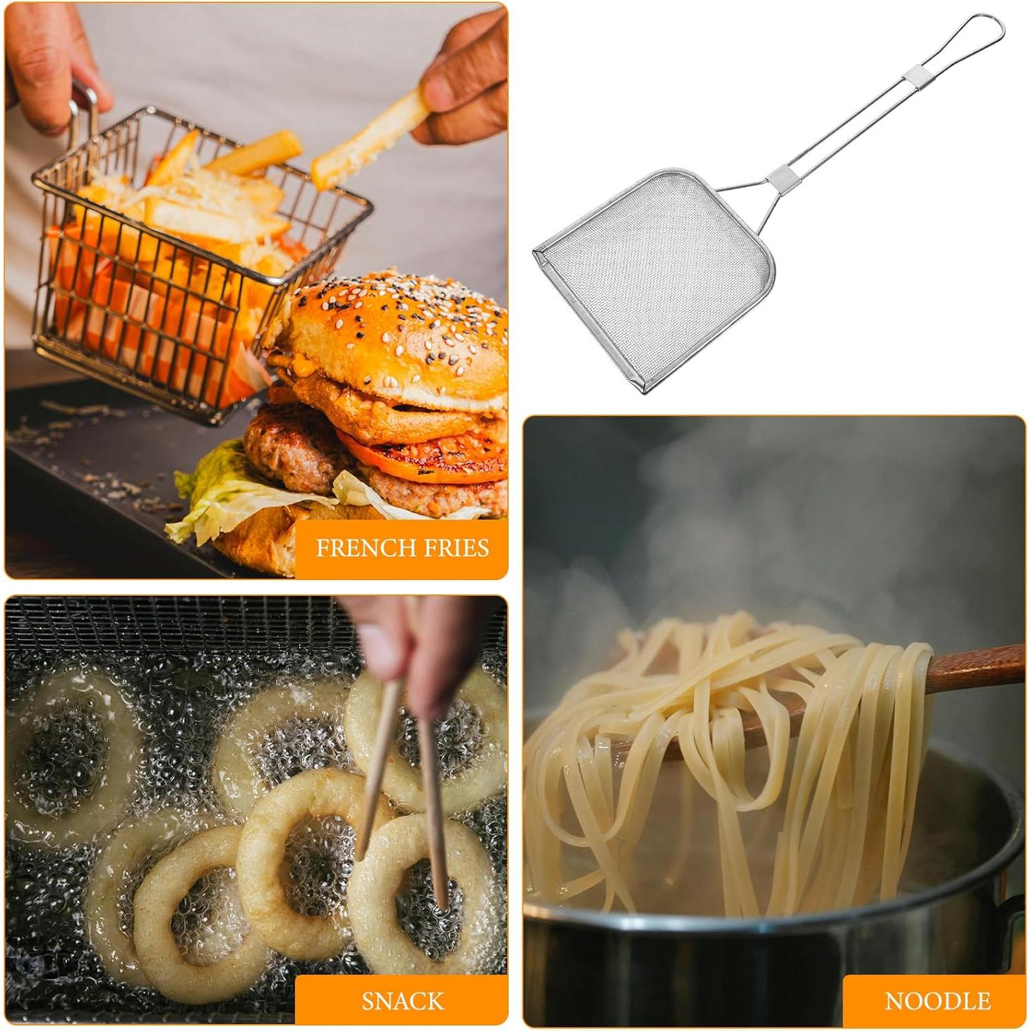 Cuchara Desnatadora de Acero Inoxidable STOBAZA 43x13 cm