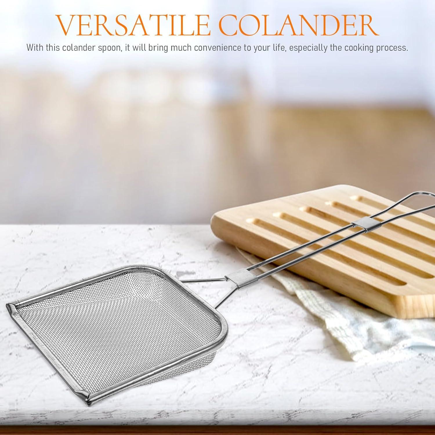 Cuchara Desnatadora de Acero Inoxidable STOBAZA 43x13 cm