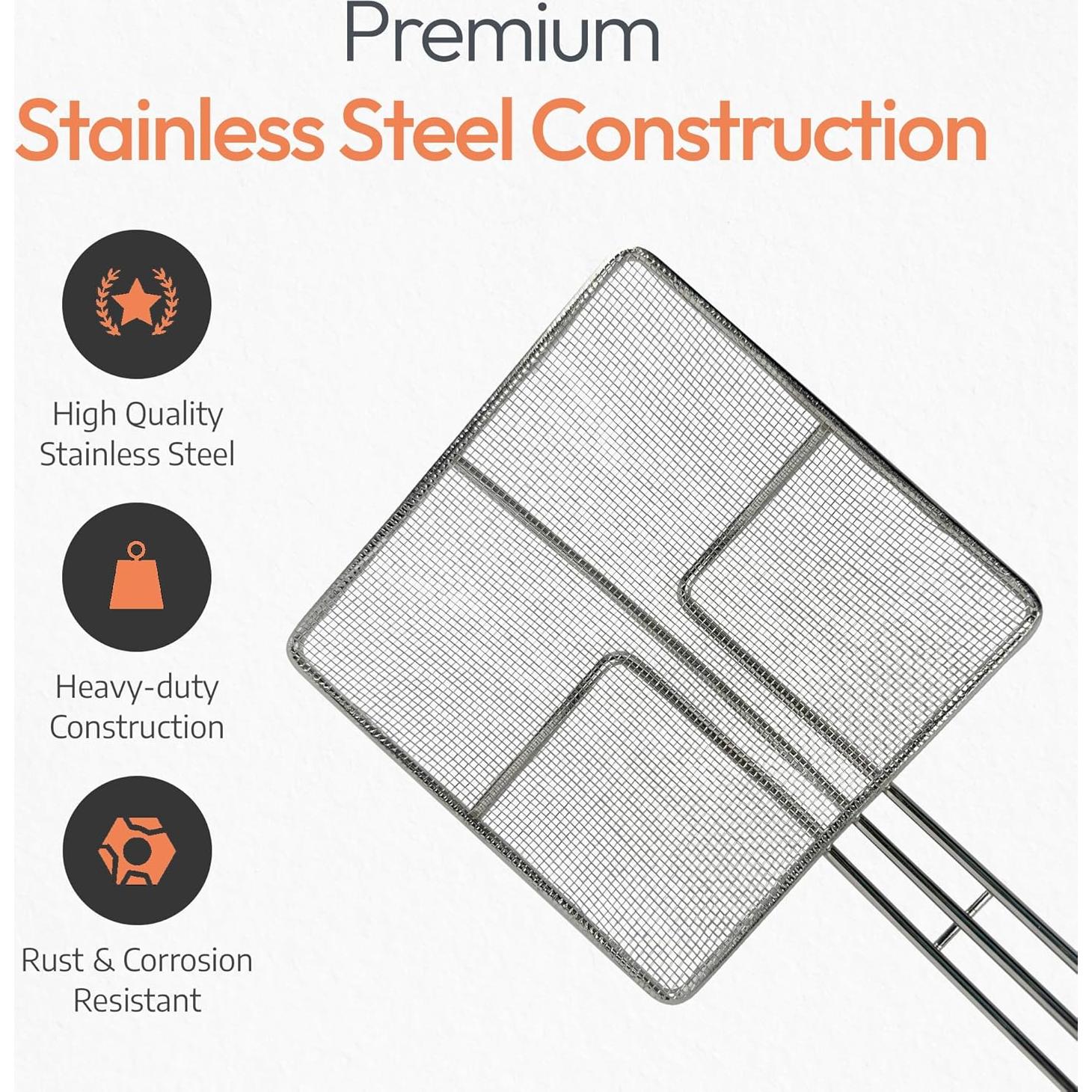 Colador de Malla de Alambre Cuisine Ready 2 Piezas 16.51 cm