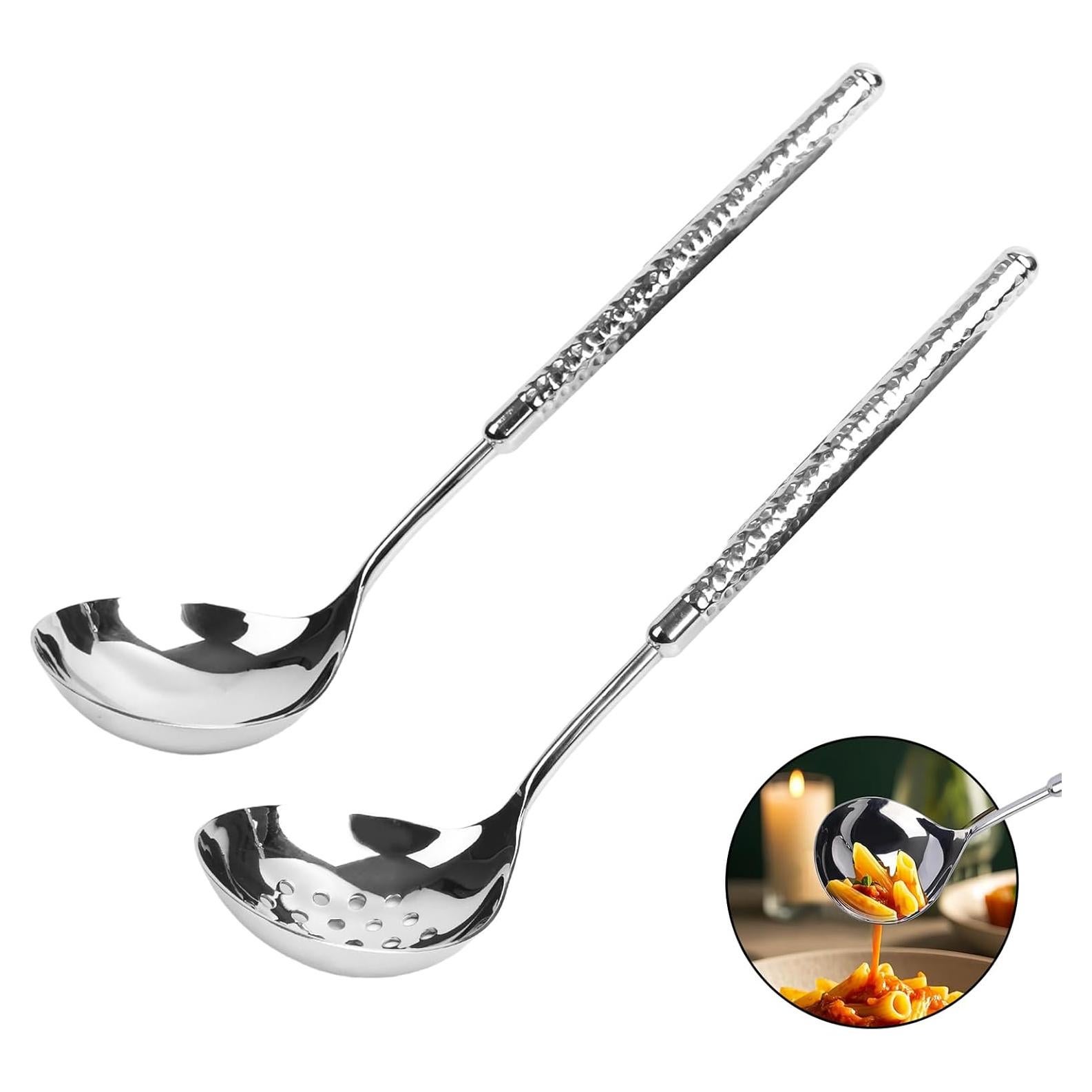 Juego de Cucharón y Cuchara Ranurada LANGMINGDE 2 Piezas